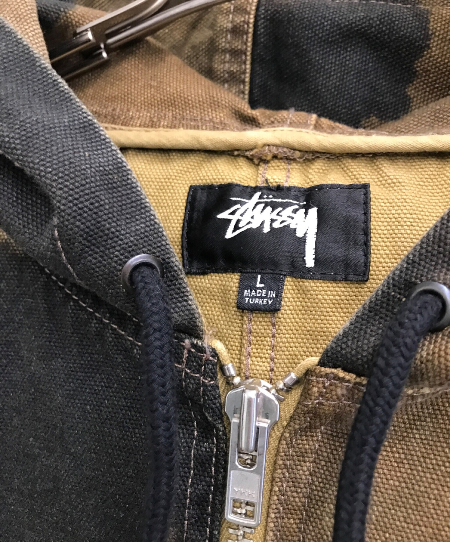 stussy (ステューシー) FLORAL DYE WORK JACKET ブラウン サイズ:L