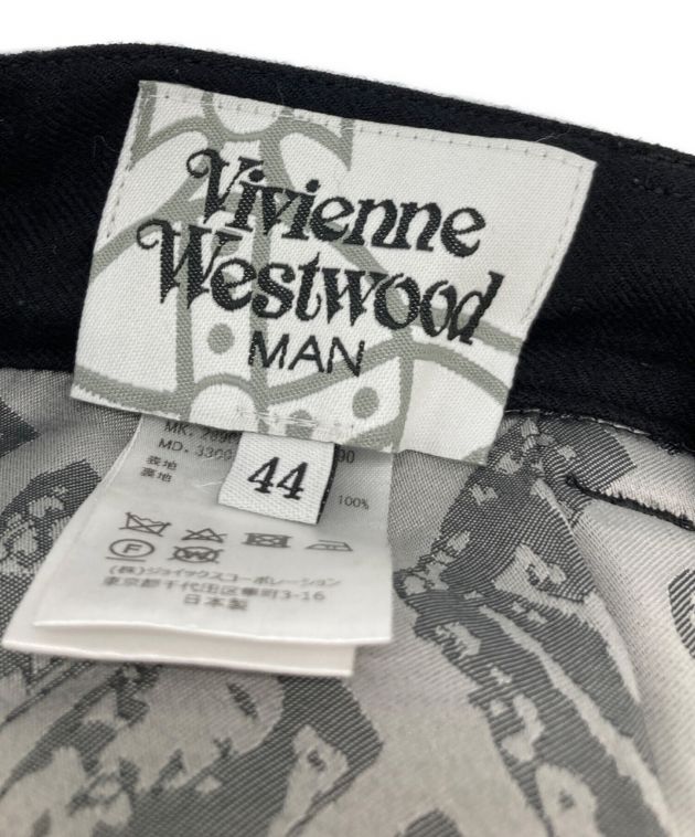 Vivienne Westwood man (ヴィヴィアン ウェストウッド マン) ラップ トラウザーズ ブラック サイズ:44
