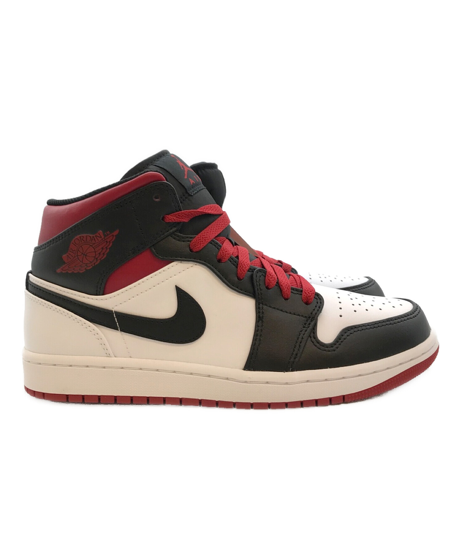 中古・古着通販】NIKE (ナイキ) AIR JORDAN 1 MID ホワイト×レッド