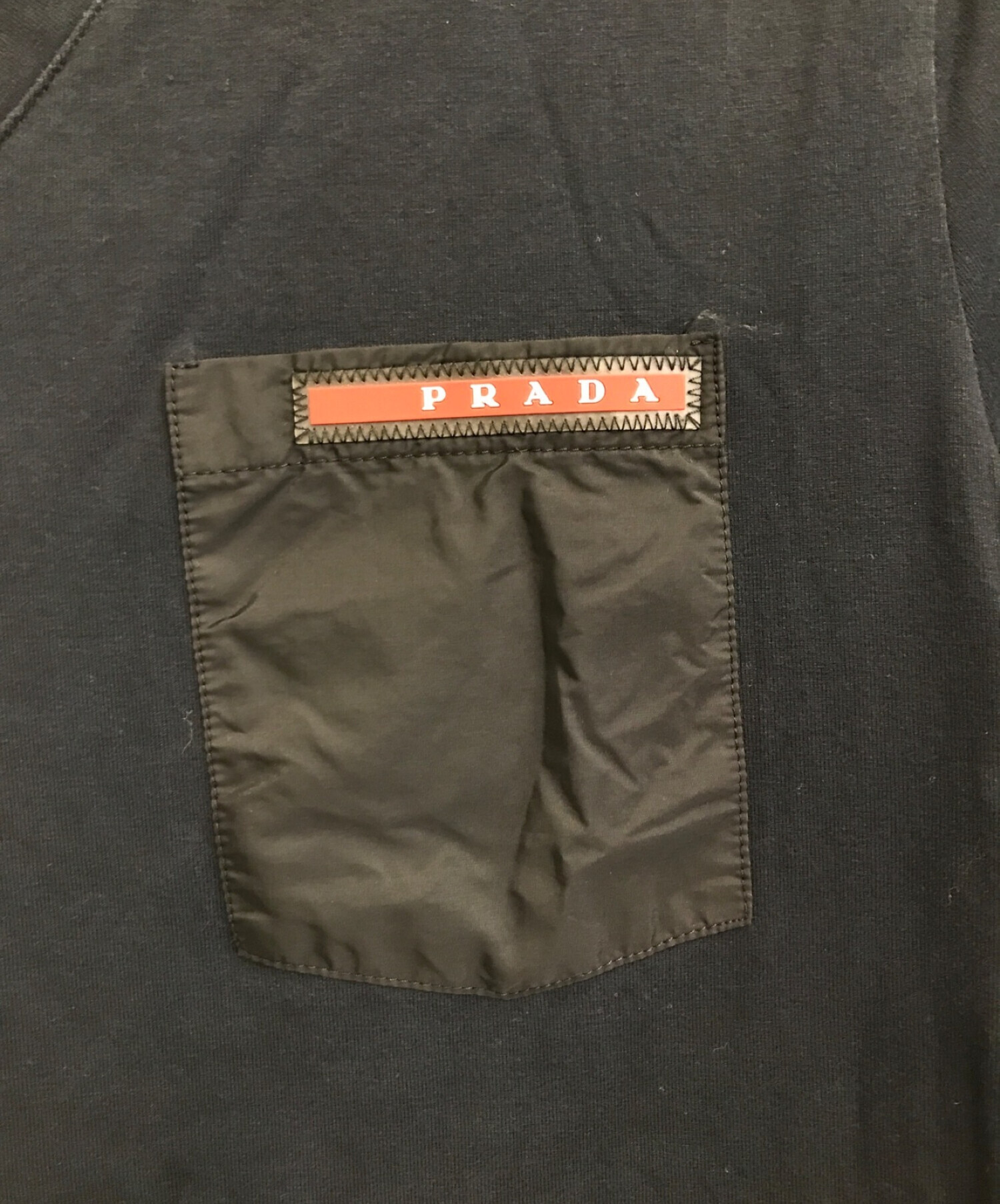 中古・古着通販】PRADA (プラダ) ポケットTシャツ ネイビー サイズ:XS