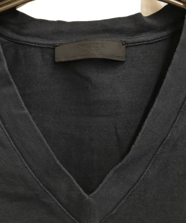 中古・古着通販】PRADA (プラダ) ポケットTシャツ ネイビー サイズ:XS 