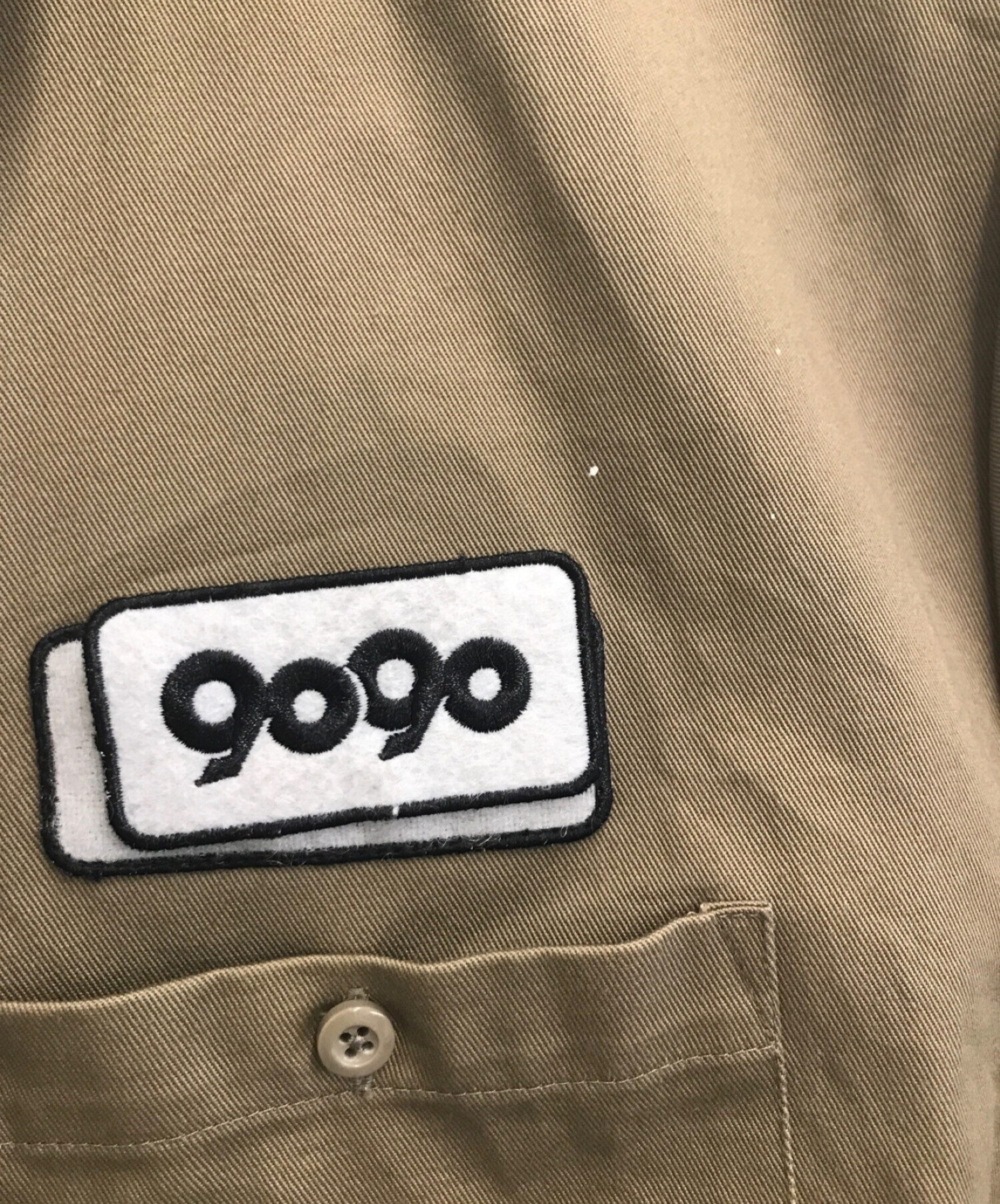 中古・古着通販】9090 (9090) 半袖シャツ ベージュ サイズ:L｜ブランド