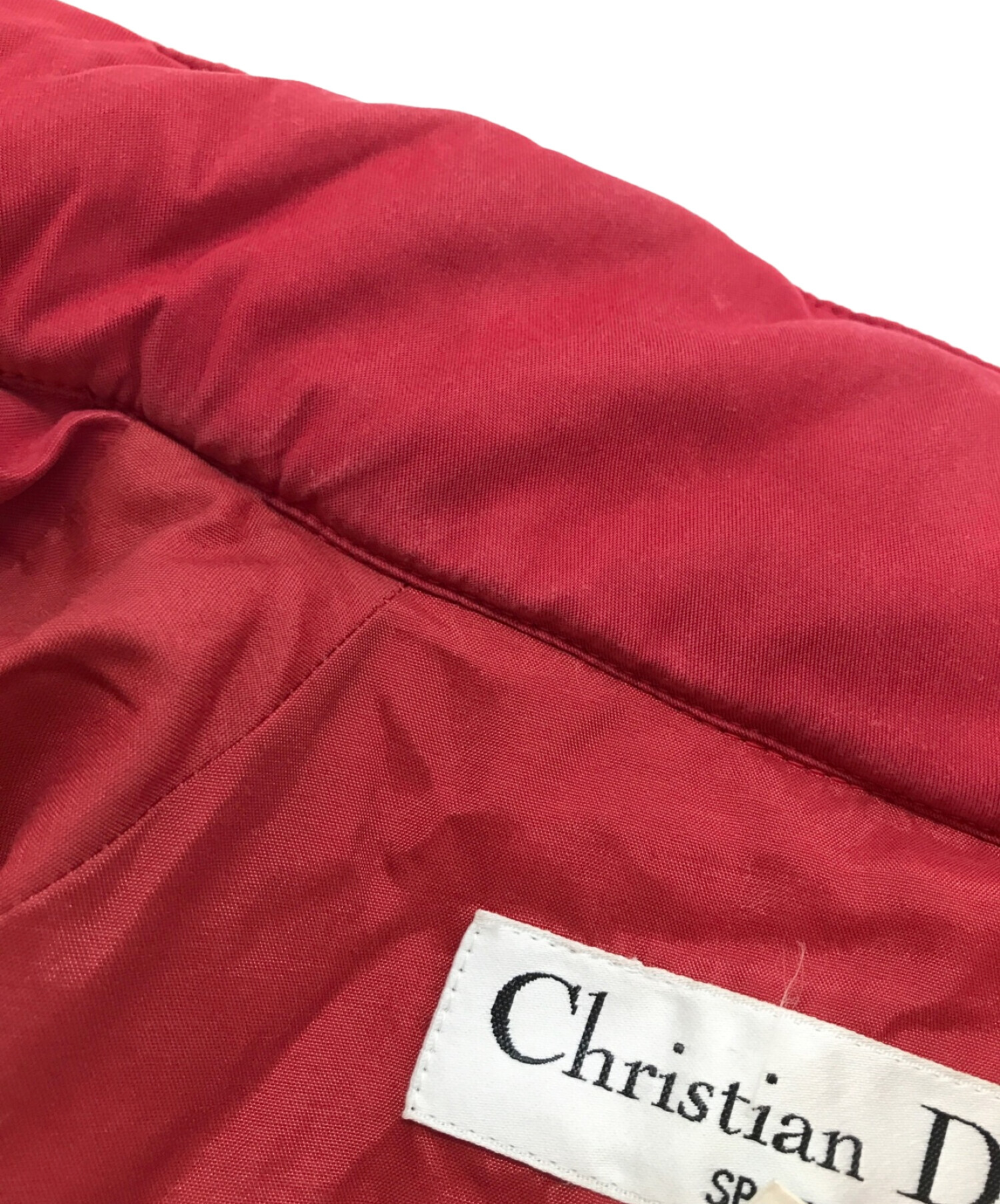 Christian Dior Sports (クリスチャン ディオールスポーツ) ヴィンテージ中綿ジャケット レッド サイズ:L