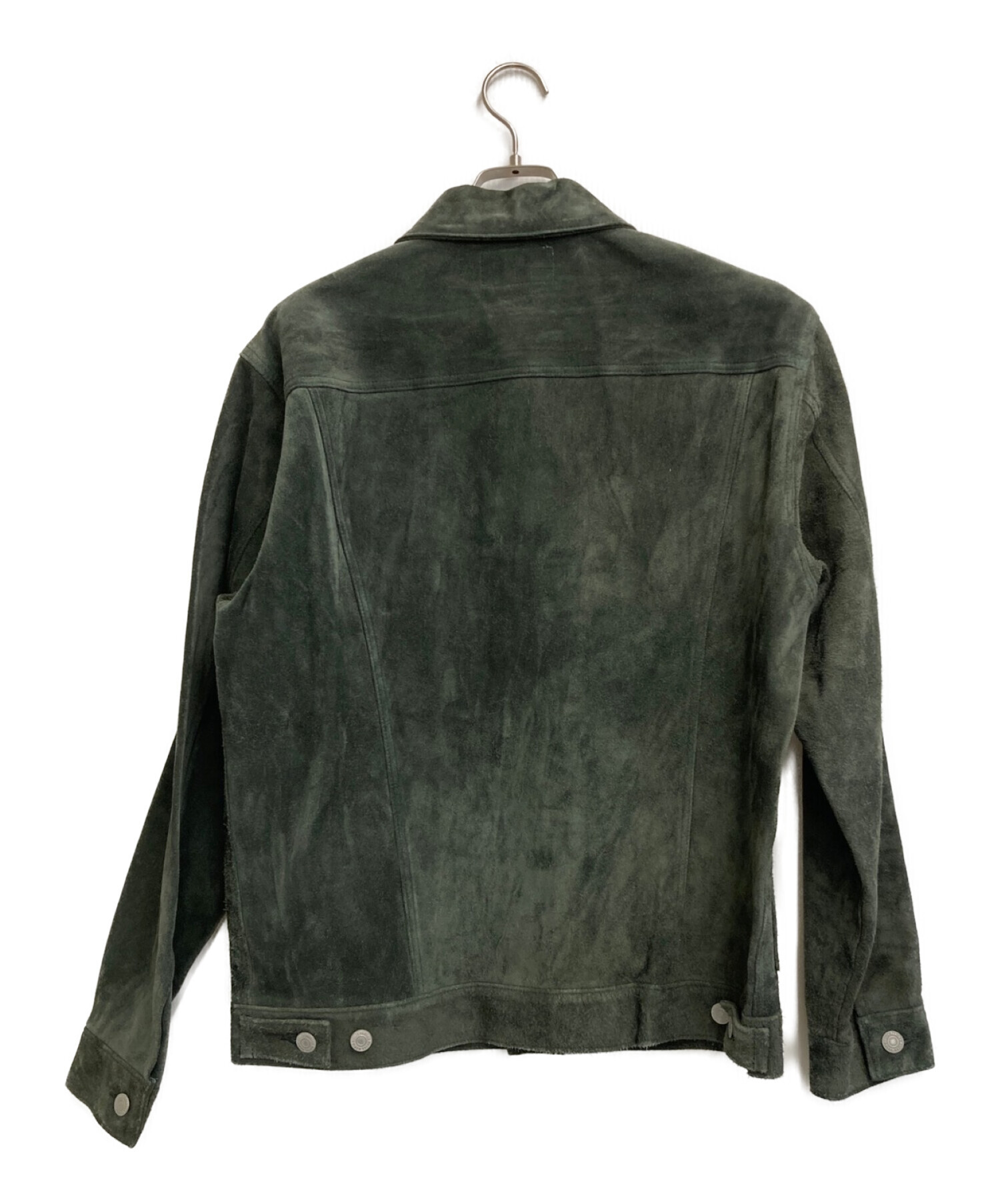 中古・古着通販】WACKO MARIA (ワコマリア) SUEDE TRUCKER JACKET グリーン サイズ:L｜ブランド・古着通販  トレファク公式【TREFAC FASHION】スマホサイト