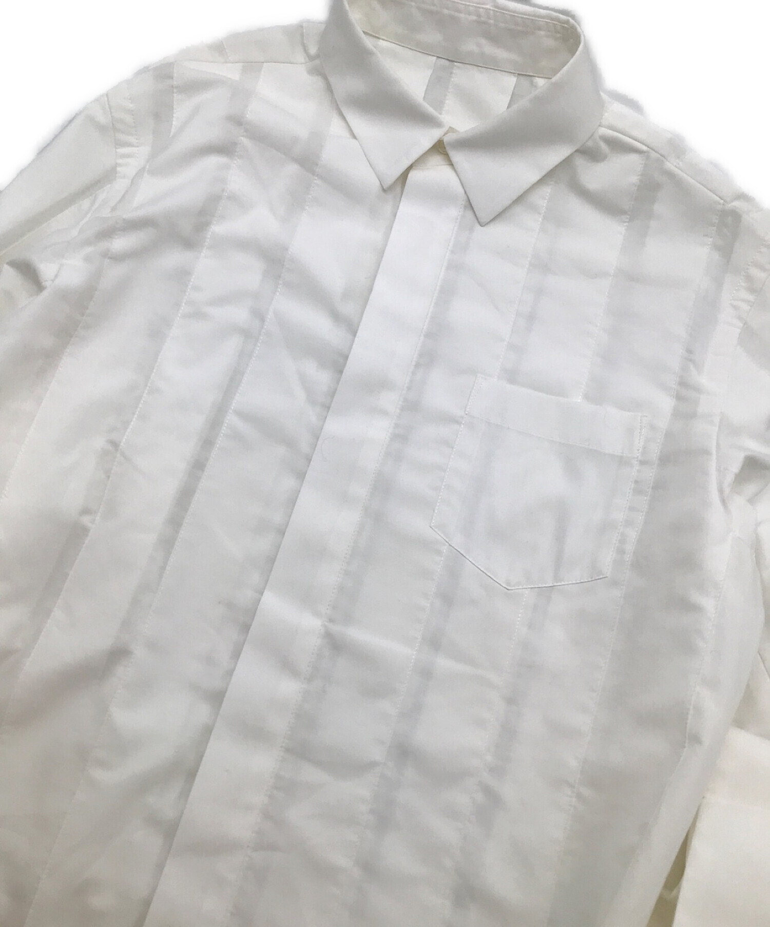 中古・古着通販】sacai (サカイ) Cotton Poplin Shirt ホワイト サイズ:SIZE１｜ブランド・古着通販  トレファク公式【TREFAC FASHION】スマホサイト