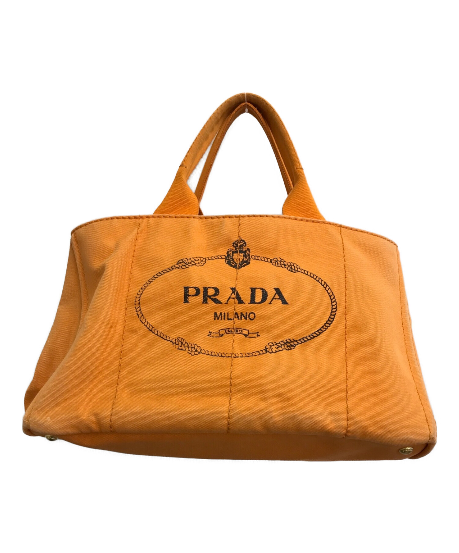 中古・古着通販】PRADA (プラダ) カナパトートバッグ オレンジ(パパヤ) サイズ:-｜ブランド・古着通販 トレファク公式【TREFAC  FASHION】スマホサイト