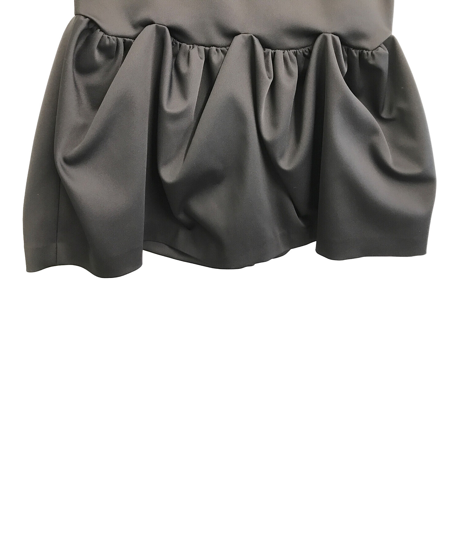 Whim Gazette (ウィムガゼット) ダブルサテンボリュームスカート ブラック サイズ:Ｆ