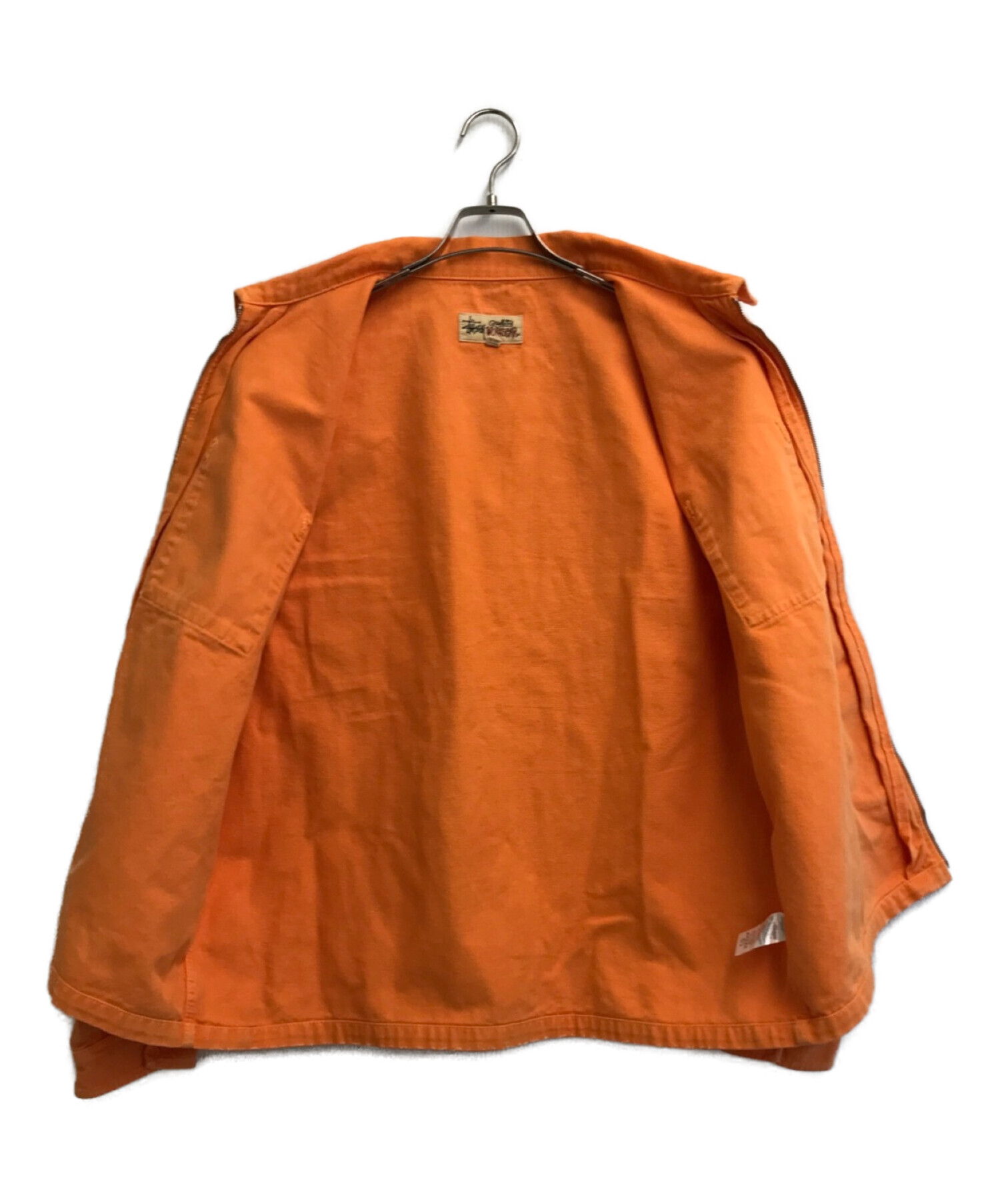 中古・古着通販】stussy (ステューシー) WASHED CANVAS ZIP SHIRT