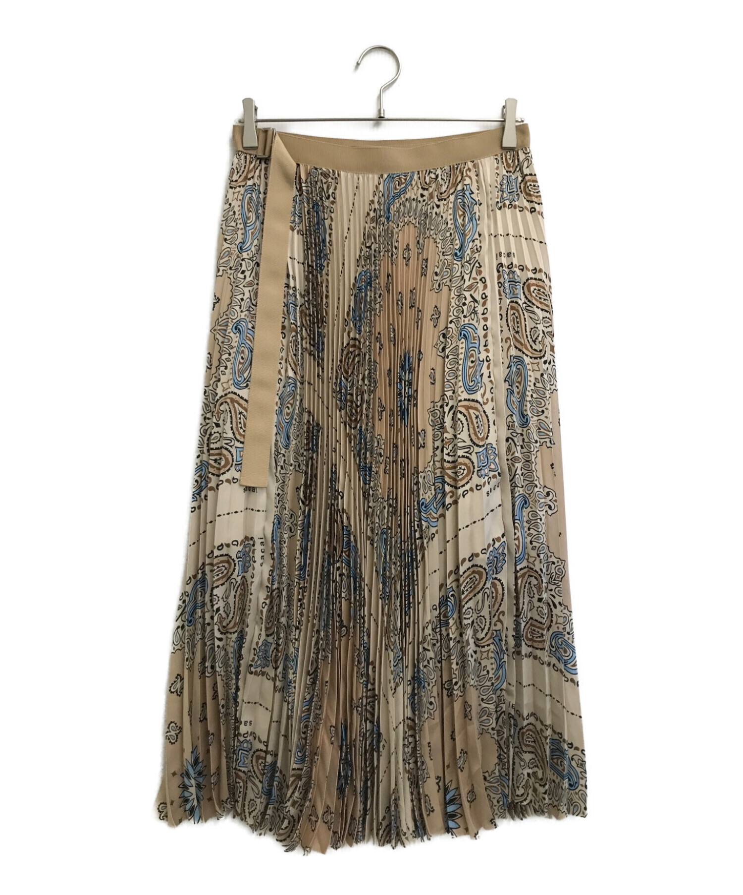 sacai (サカイ) Bandana Print Skirt ベージュ サイズ:2 未使用品