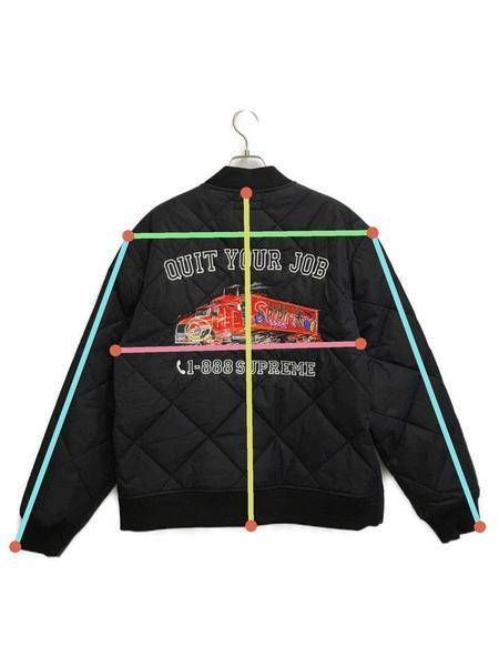 中古・古着通販】SUPREME (シュプリーム) Quit Your Job Quilted Work Jacket ブラック  サイズ:SIZEL｜ブランド・古着通販 トレファク公式【TREFAC FASHION】スマホサイト