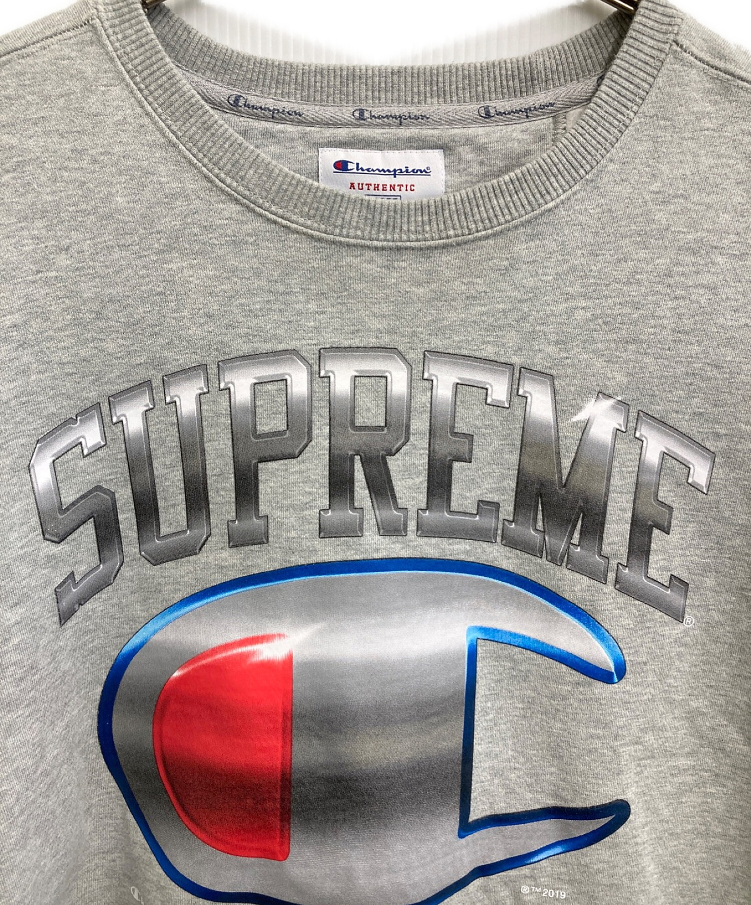 買う安いsupreme champion chrome s/s tee Ｌサイズ Tシャツ/カットソー(半袖/袖なし)
