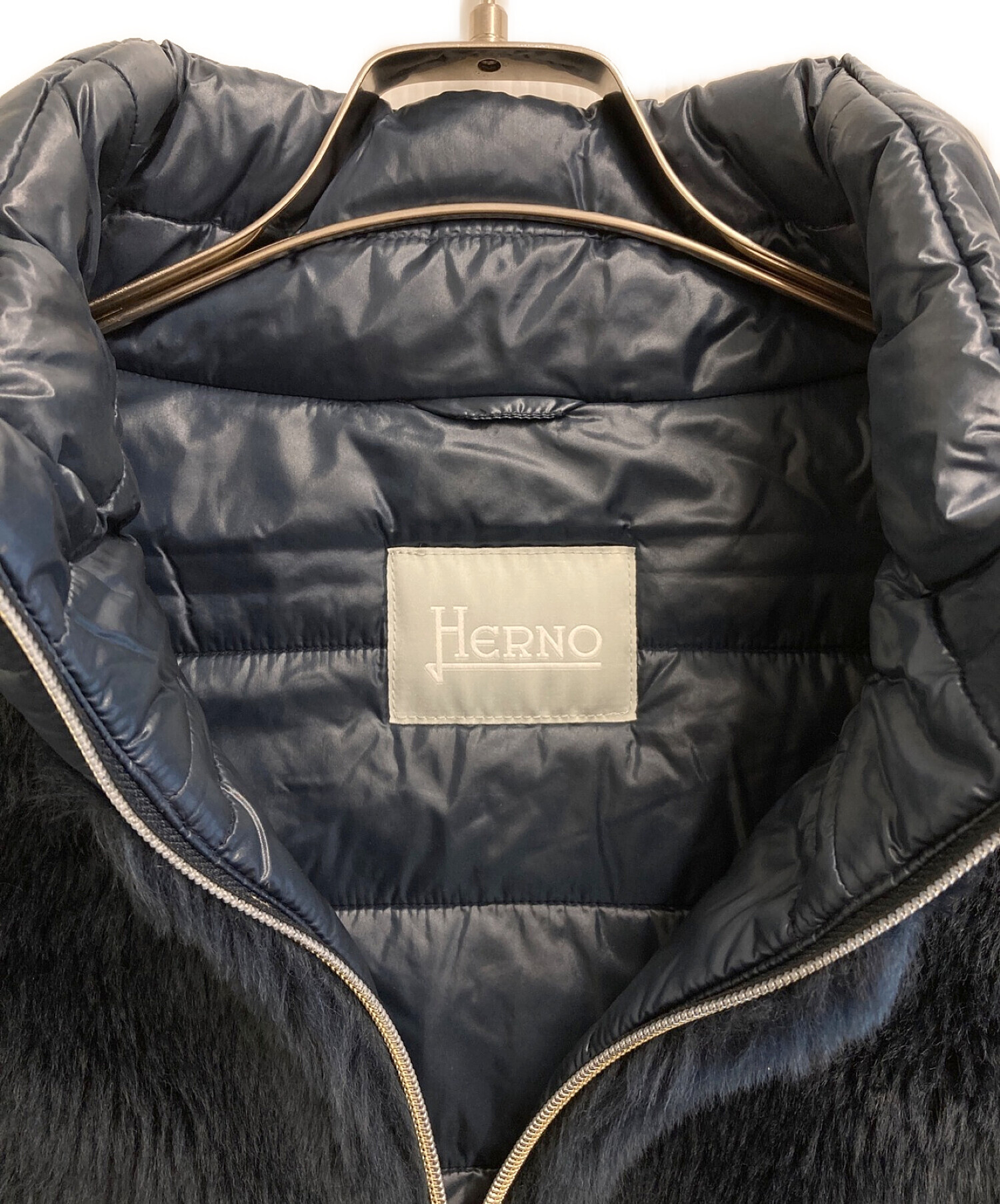 中古・古着通販】HERNO (ヘルノ) ファー切替中綿ジャケット