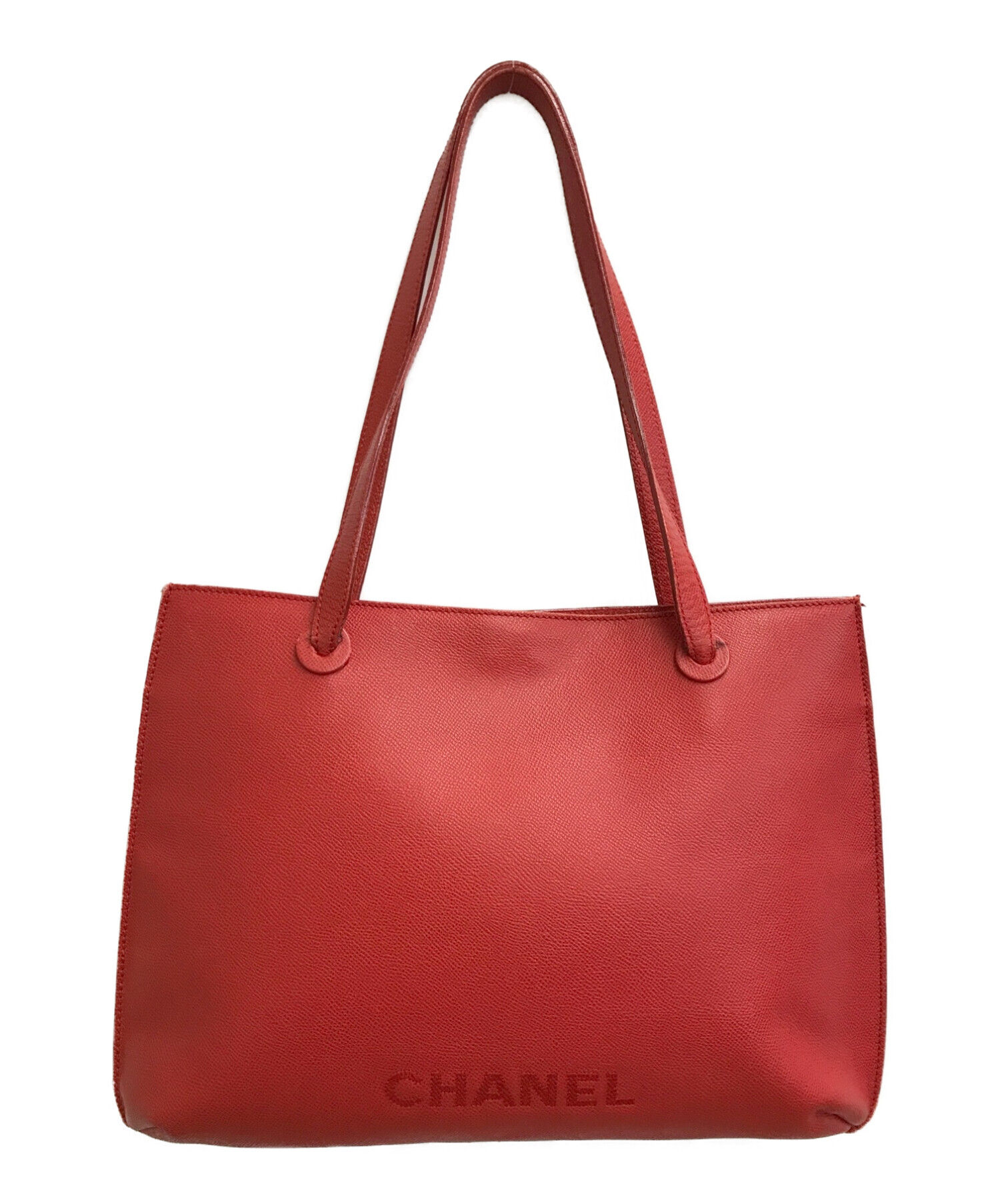 CHANEL (シャネル) トートバッグ レッド サイズ:-