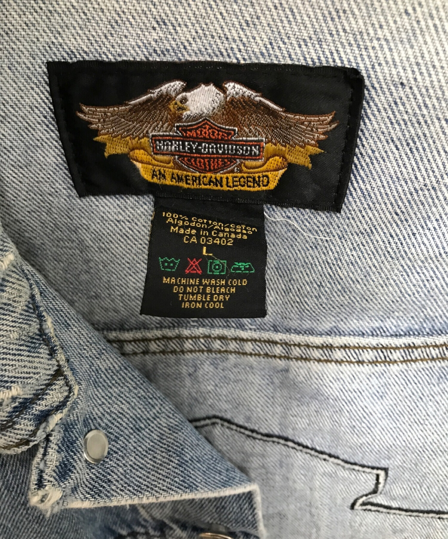 中古・古着通販】HARLEY-DAVIDSON (ハーレーダビッドソン) デニム