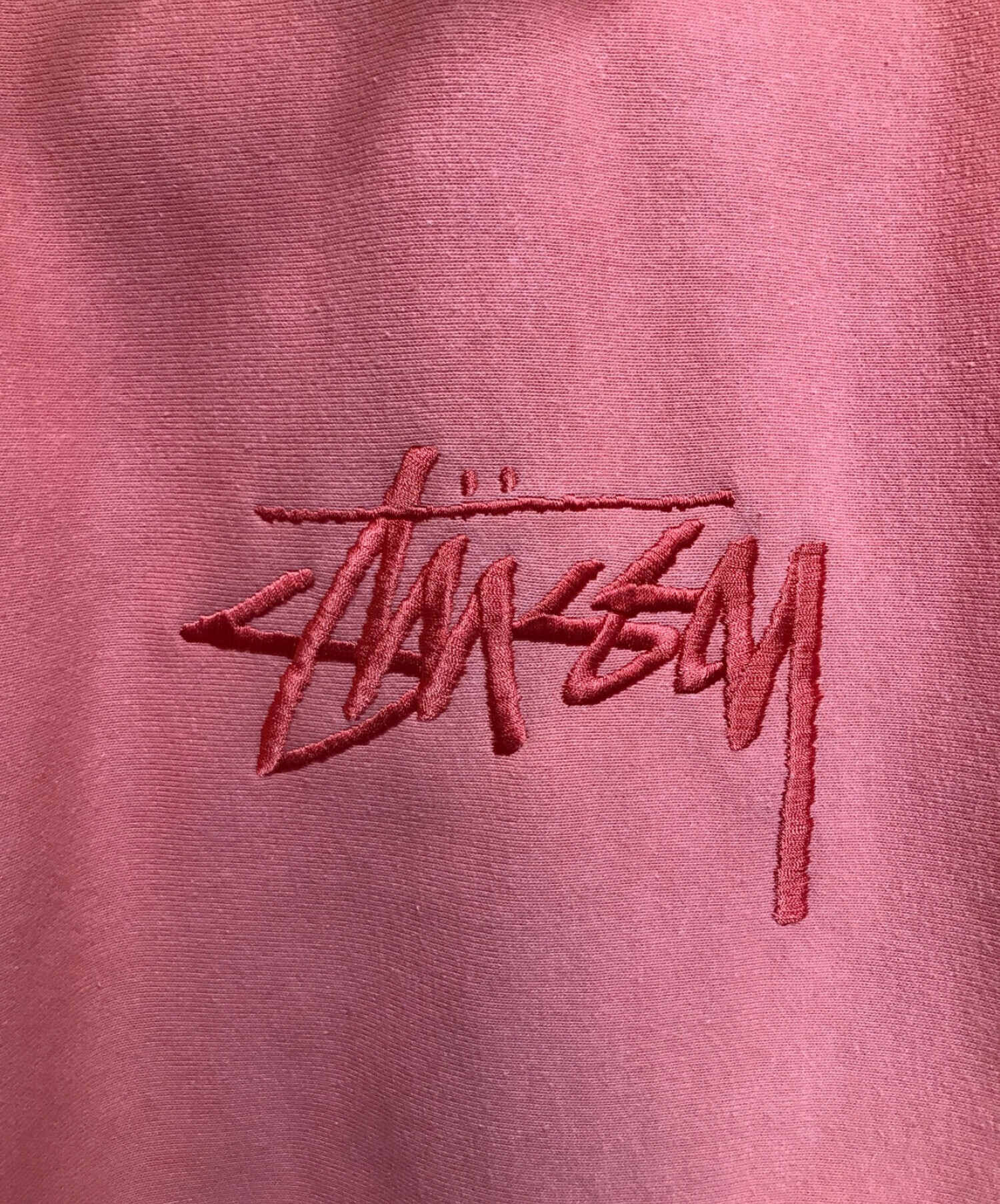 stussy (ステューシー) 刺繍ロゴパーカー ピンク サイズ:M