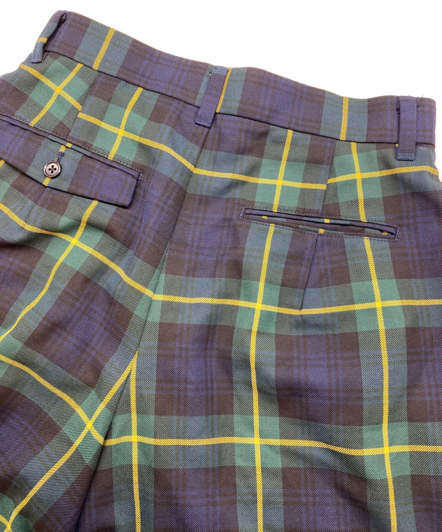 中古・古着通販】KIDILL (キディル) Two Tuck Wide Pants グリーン サイズ:SIZE42｜ブランド・古着通販  トレファク公式【TREFAC FASHION】スマホサイト