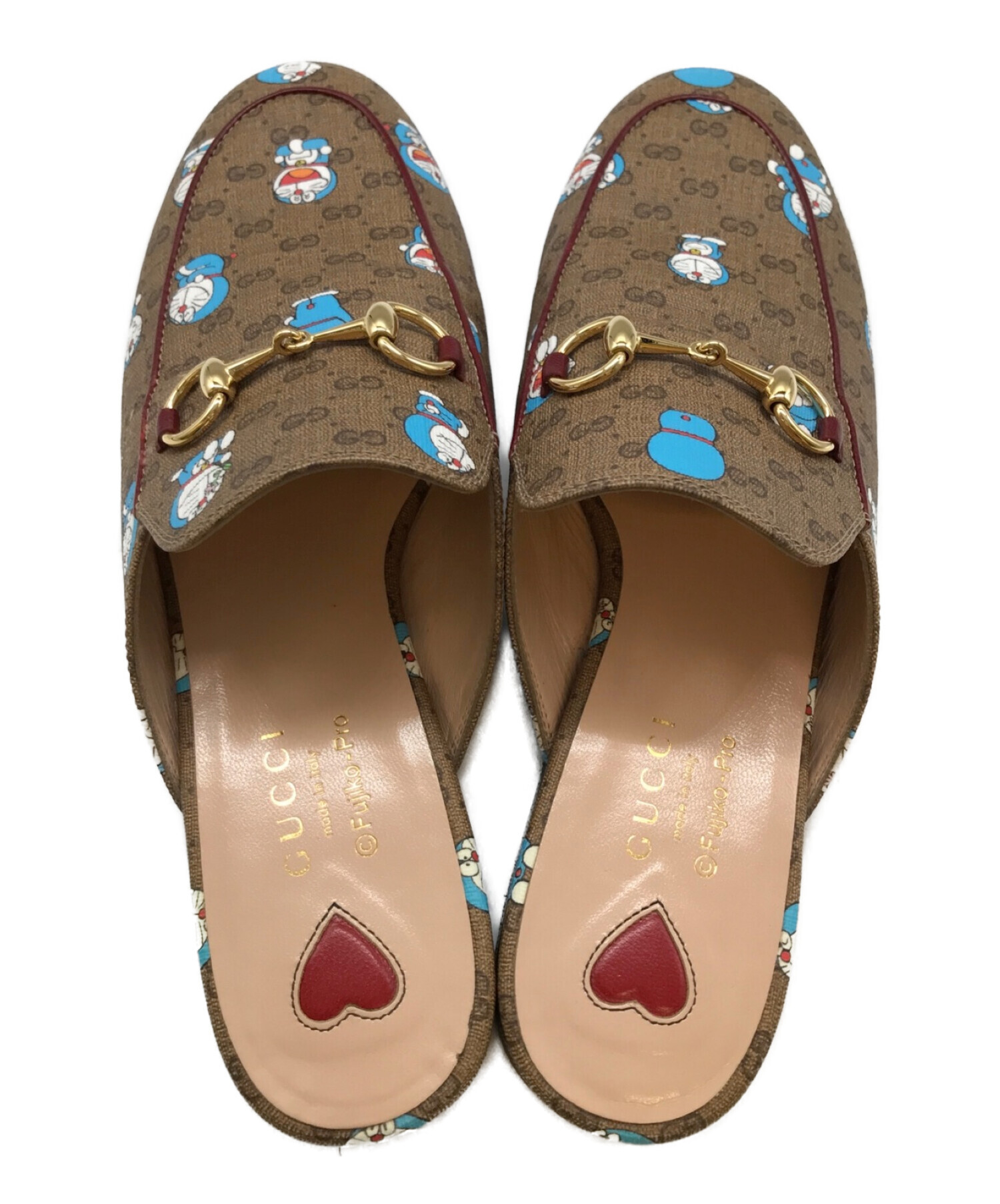 中古・古着通販】GUCCI (グッチ) ドラエモン (ドラエモン) ホースビットスリッパサンダル ブラウン サイズ:SIZE37｜ブランド・古着通販  トレファク公式【TREFAC FASHION】スマホサイト