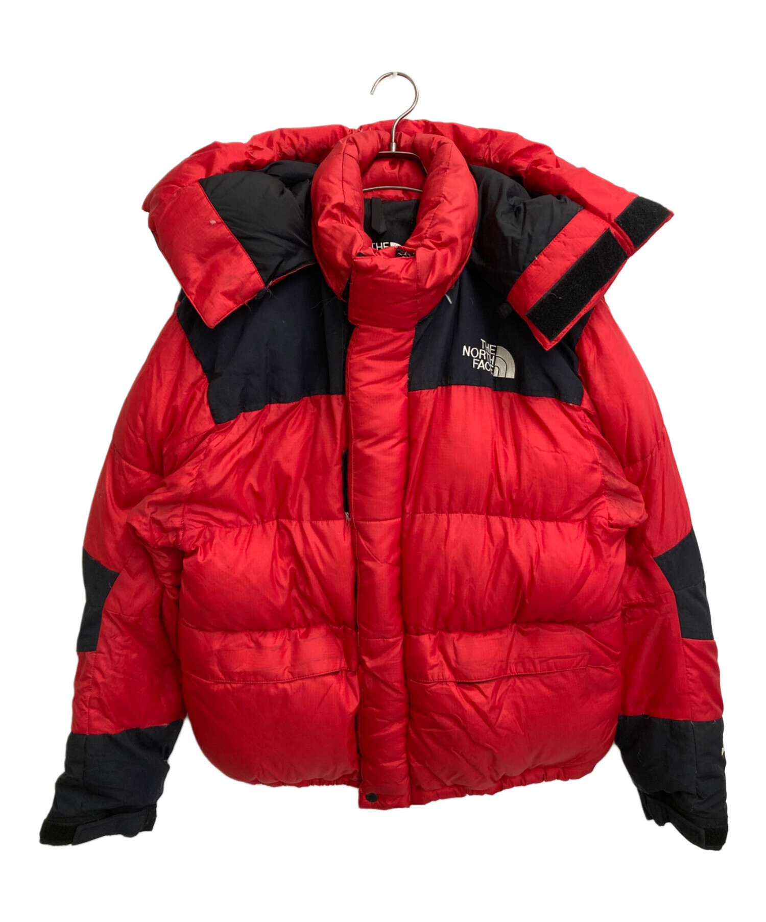 THE NORTH FACE (ザ ノース フェイス) GORE DRYLOFTダウンジャケット レッド×ブラック サイズ:-