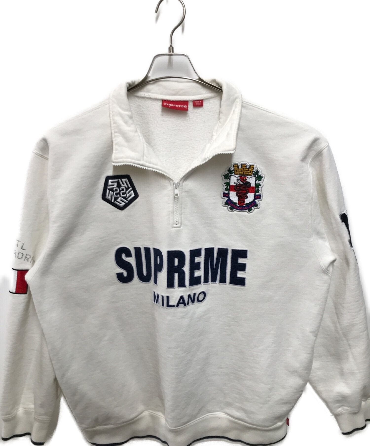 中古・古着通販】SUPREME (シュプリーム) Milano Half Zip Pullover ホワイト サイズ:SIZEXL｜ブランド・古着通販  トレファク公式【TREFAC FASHION】スマホサイト