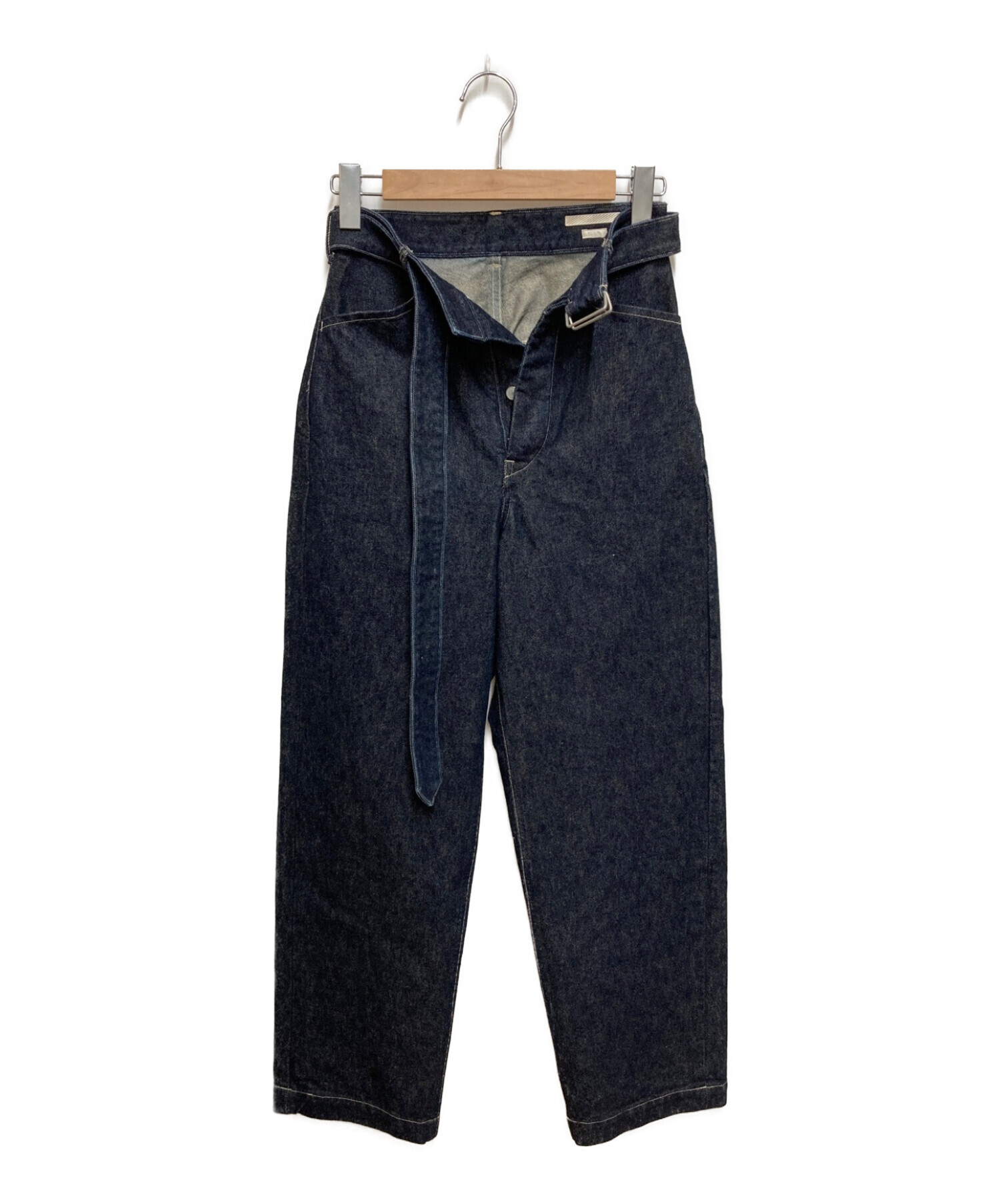 中古・古着通販】blurhms (ブラームス) Selvage Denim Long Belted Pants インディゴ｜ブランド・古着通販  トレファク公式【TREFAC FASHION】スマホサイト