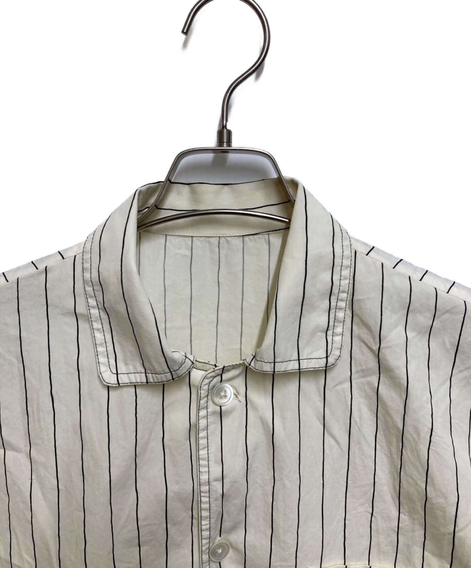 stussy (ステューシー) TEKLA POPLIN PYJAMA SHIRT ホワイト サイズ:M