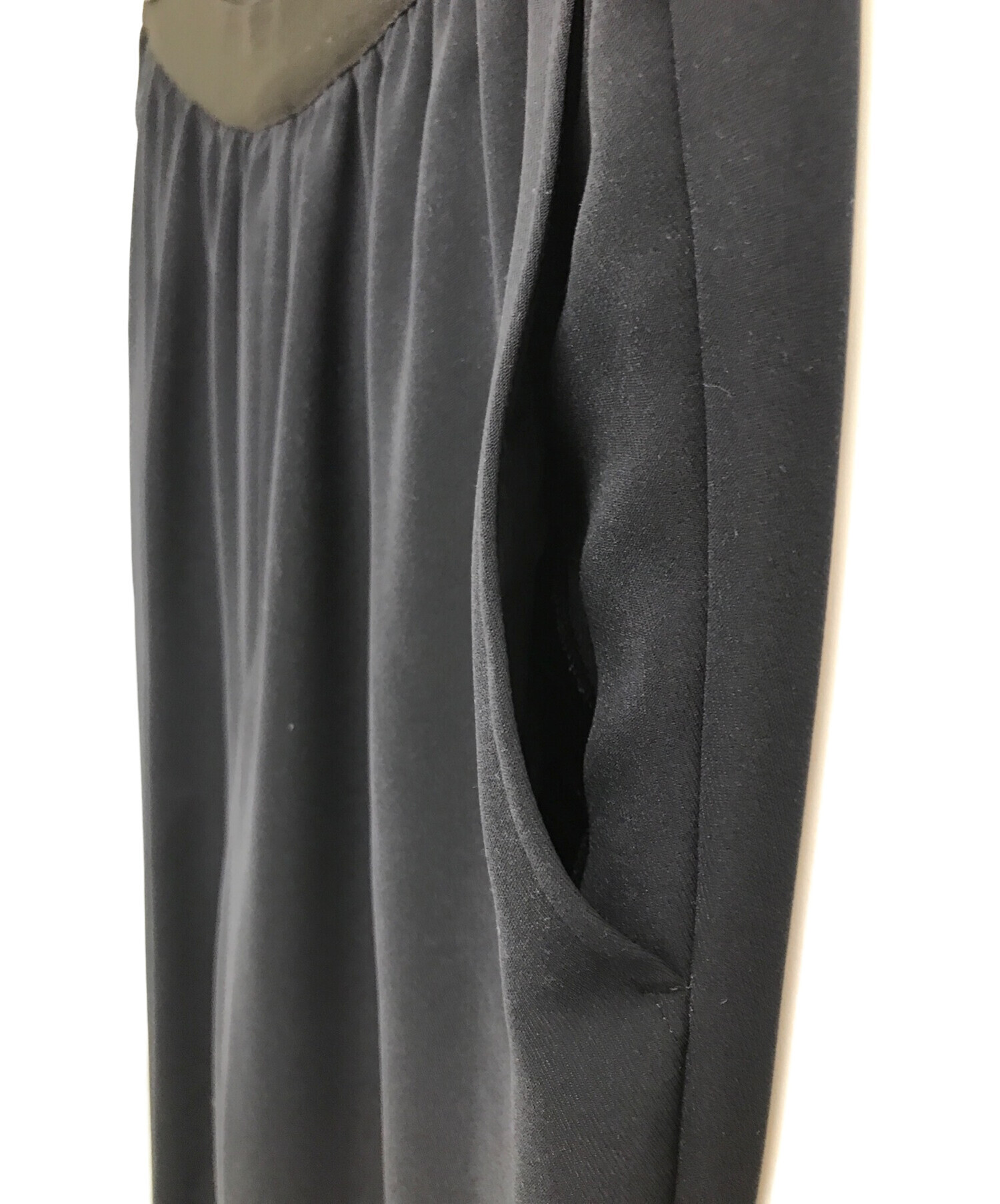 LOHEN (ローヘン) 裾ゴムタックパンツ ネイビー×ブラック サイズ:SIZEFree