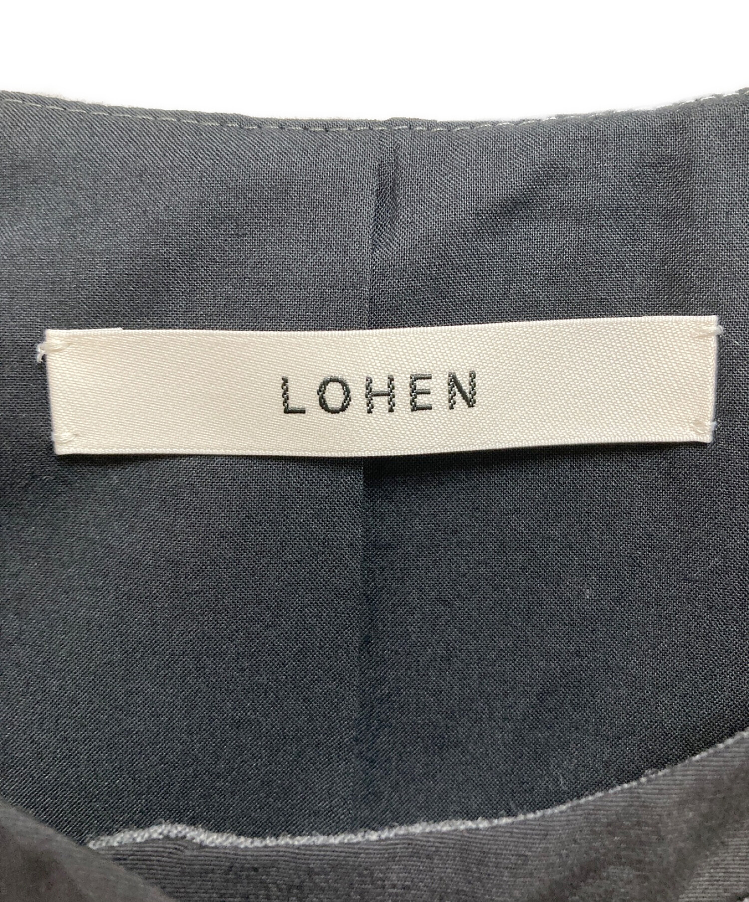 中古・古着通販】LOHEN (ローヘン) ハイカウントウールバイカラージレ