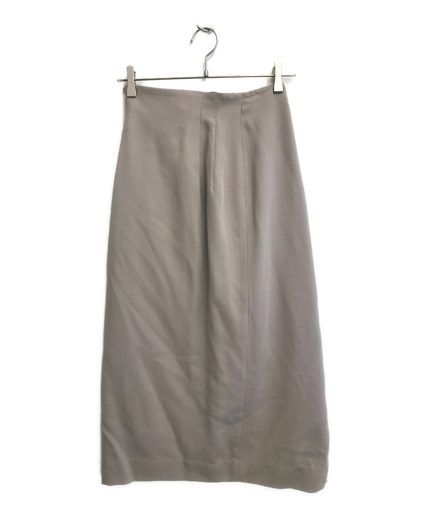 JURGEN LEHL (ヨーガンレール) ウールシルクラップスカート グレー サイズ:SIZE M