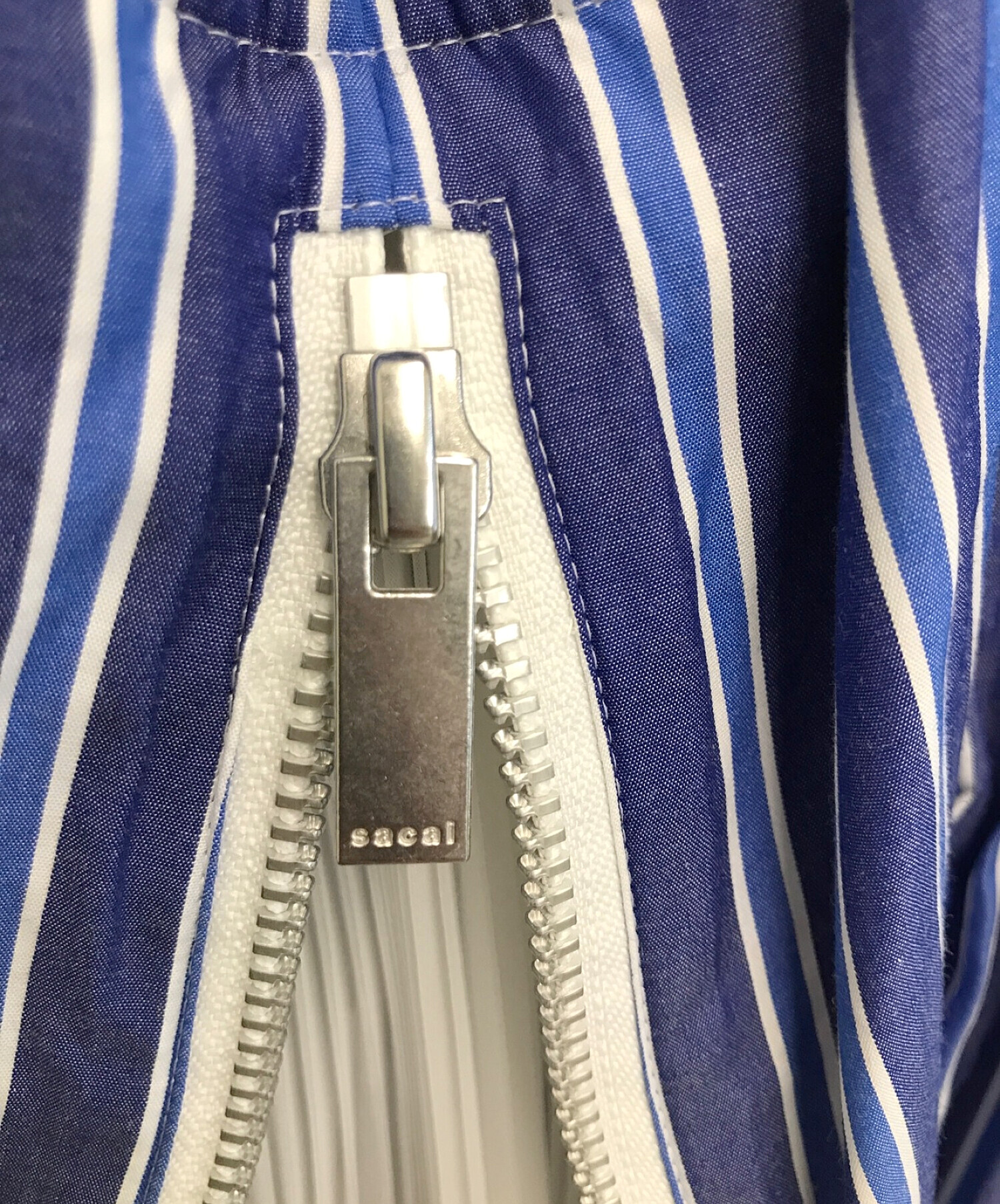 中古・古着通販】sacai (サカイ) コットンポプリンドレス ブルー