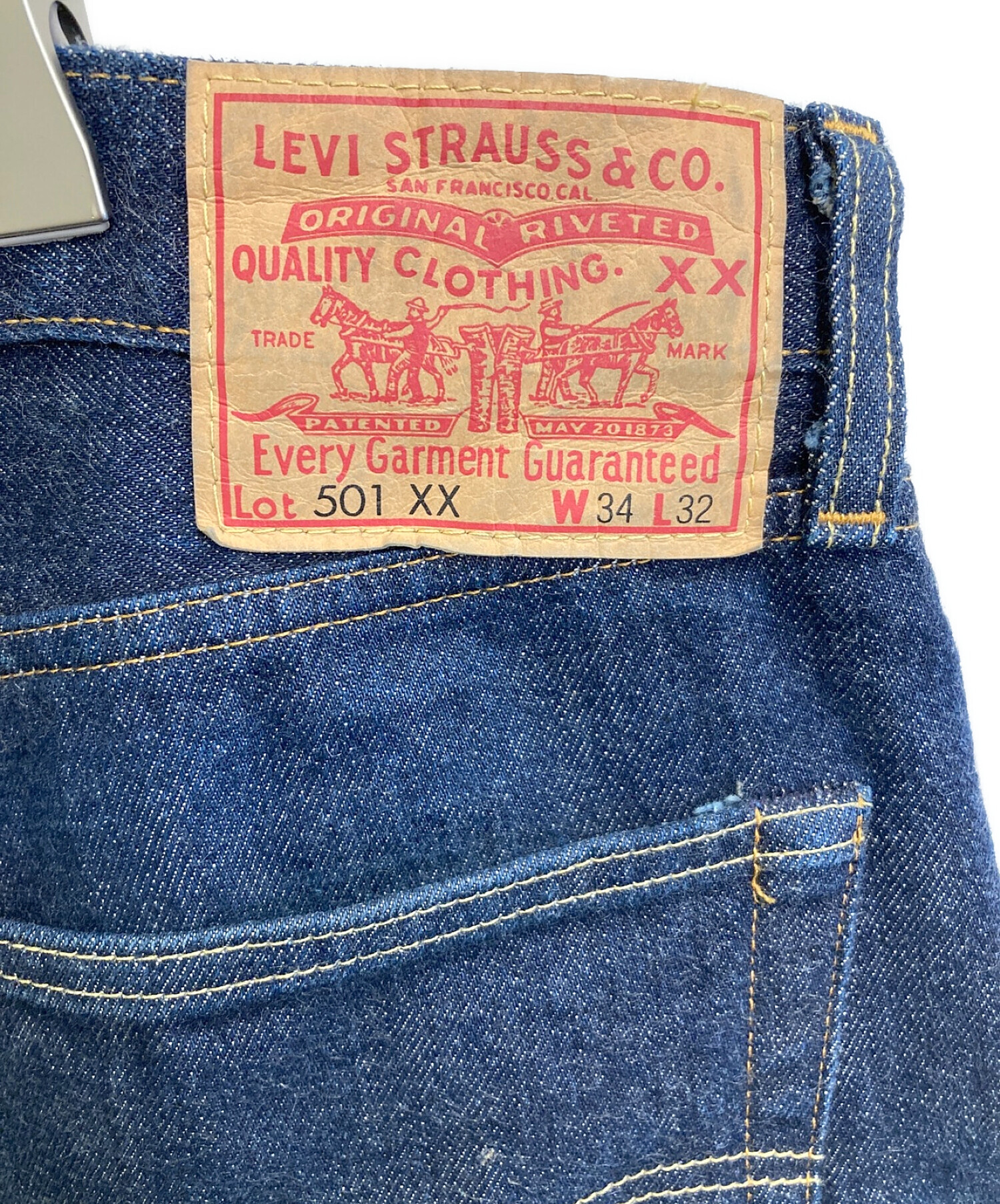 LEVI'S VINTAGE CLOTHING (リーバイス ビンテージ クロージング) 復刻501XXデニムパンツ インディゴ サイズ:W34 L32