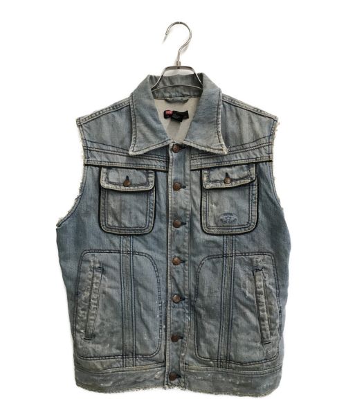 【中古・古着通販】DIESEL (ディーゼル) ヴィンテージ加工デニムベスト インディゴ サイズ:SIZE L｜ブランド・古着通販  トレファク公式【TREFAC FASHION】スマホサイト