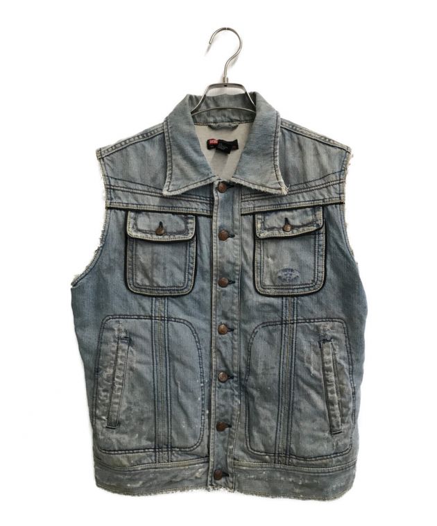 中古・古着通販】DIESEL (ディーゼル) ヴィンテージ加工デニムベスト インディゴ サイズ:SIZE L｜ブランド・古着通販  トレファク公式【TREFAC FASHION】スマホサイト