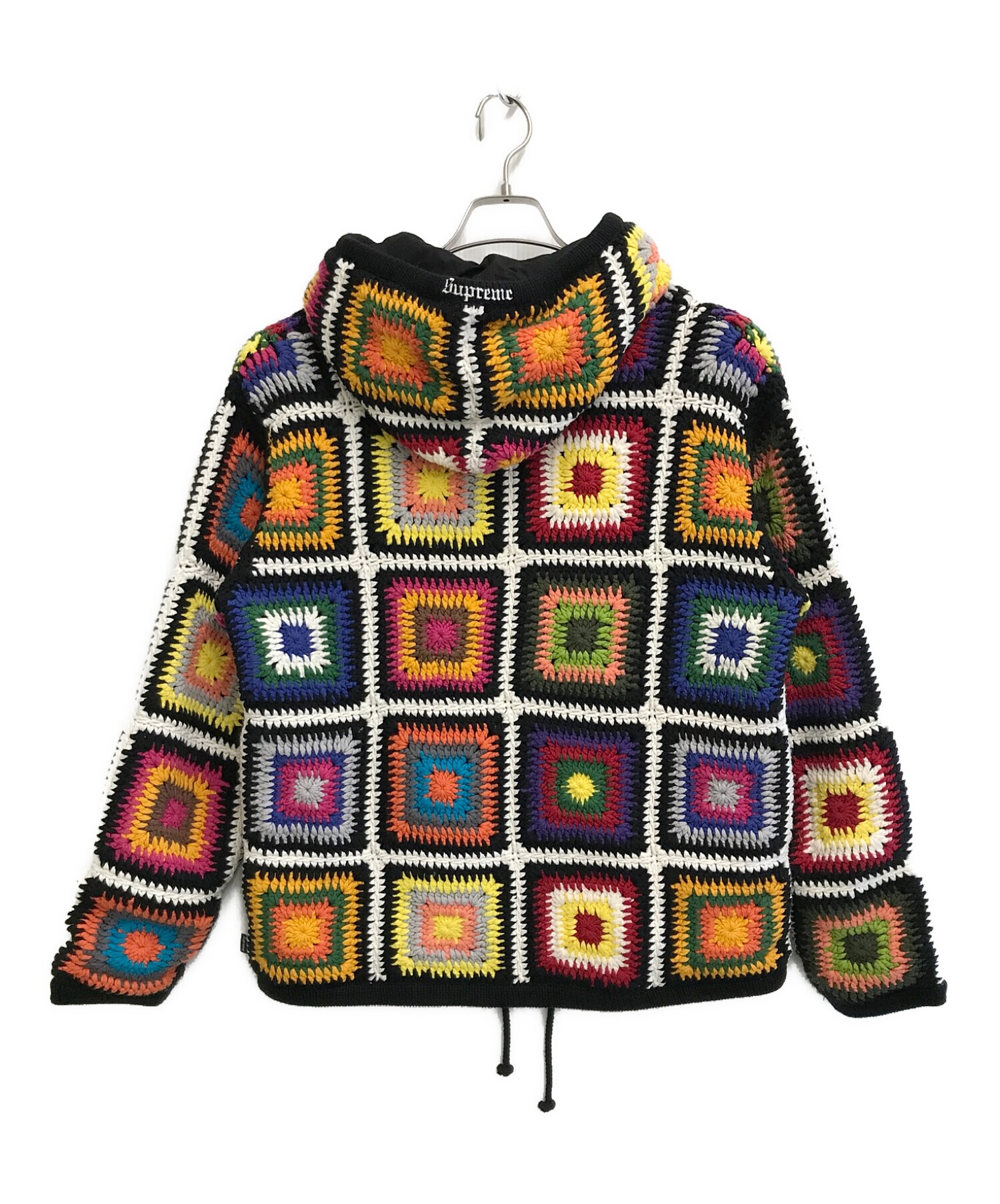 中古・古着通販】SUPREME (シュプリーム) Crochet Hooded Zip Up Sweater ブラック サイズ:SIZE  M｜ブランド・古着通販 トレファク公式【TREFAC FASHION】スマホサイト
