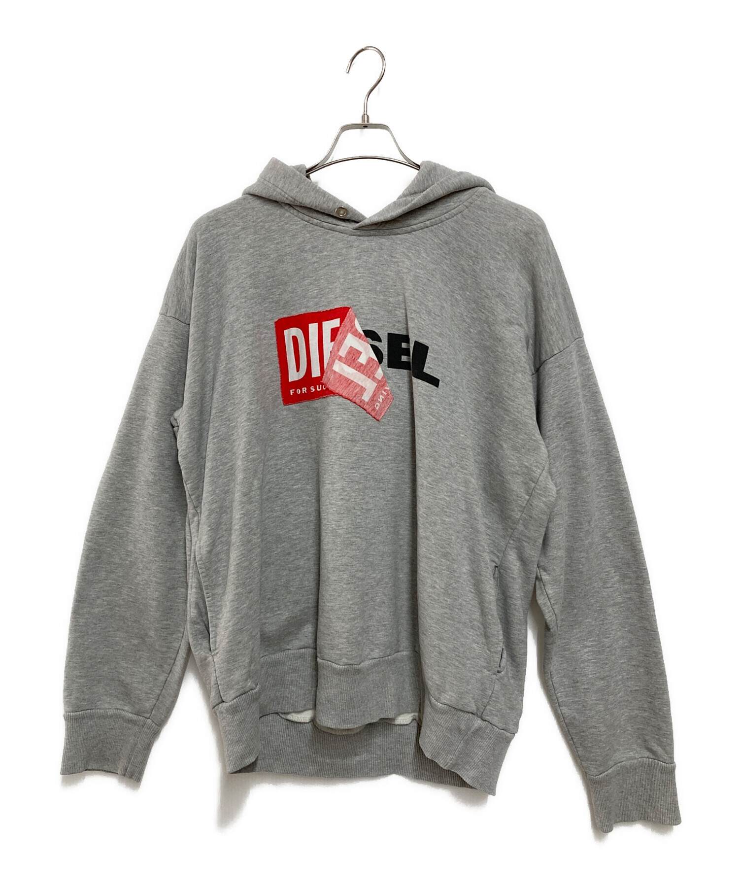 中古・古着通販】DIESEL (ディーゼル) プルオーバーパーカー グレー サイズ:-｜ブランド・古着通販 トレファク公式【TREFAC  FASHION】スマホサイト