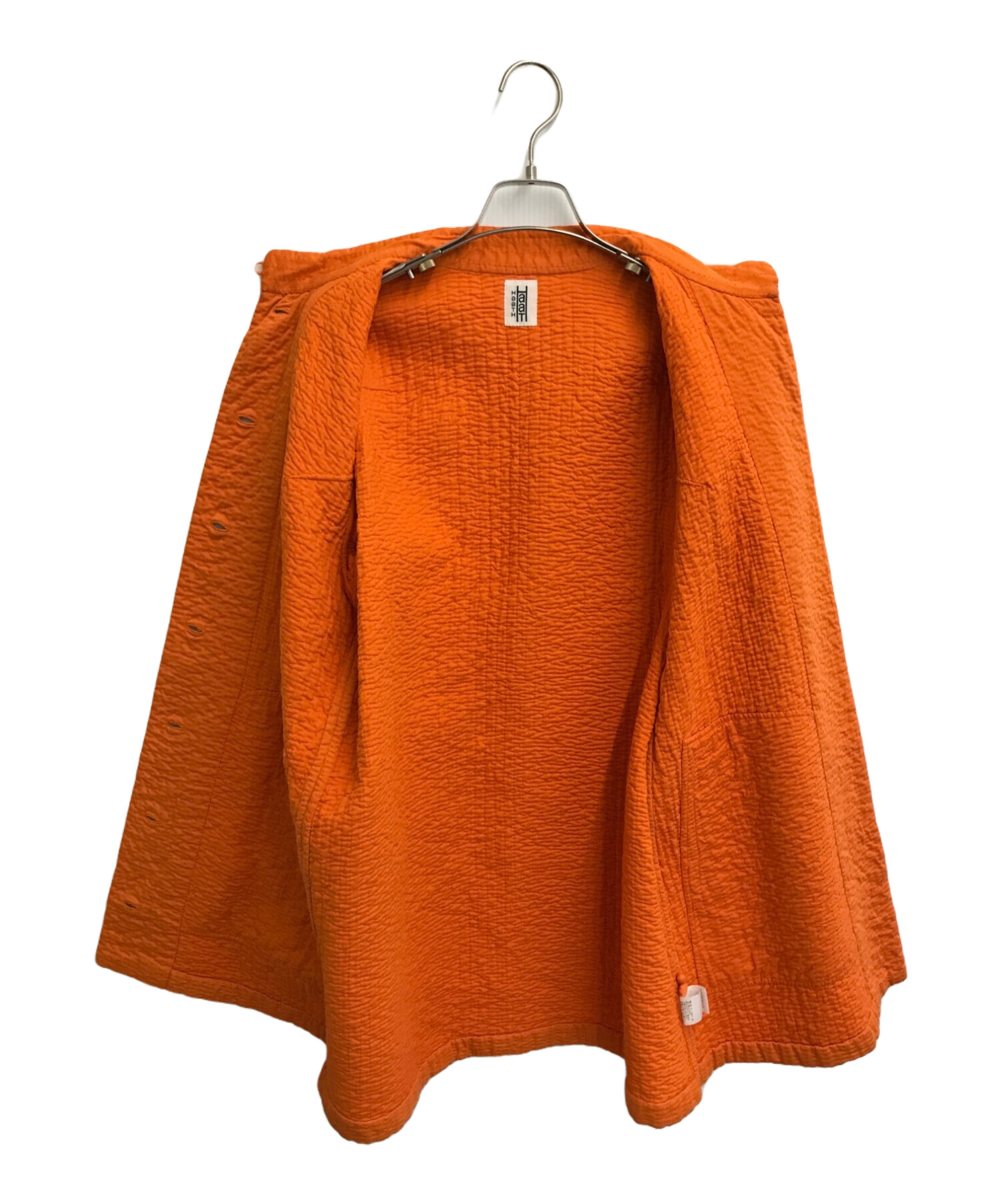 ISSEY MIYAKE HAAT (イッセイミヤケハート) 刺子スタンドカラージャケット オレンジ サイズ:SIZE3