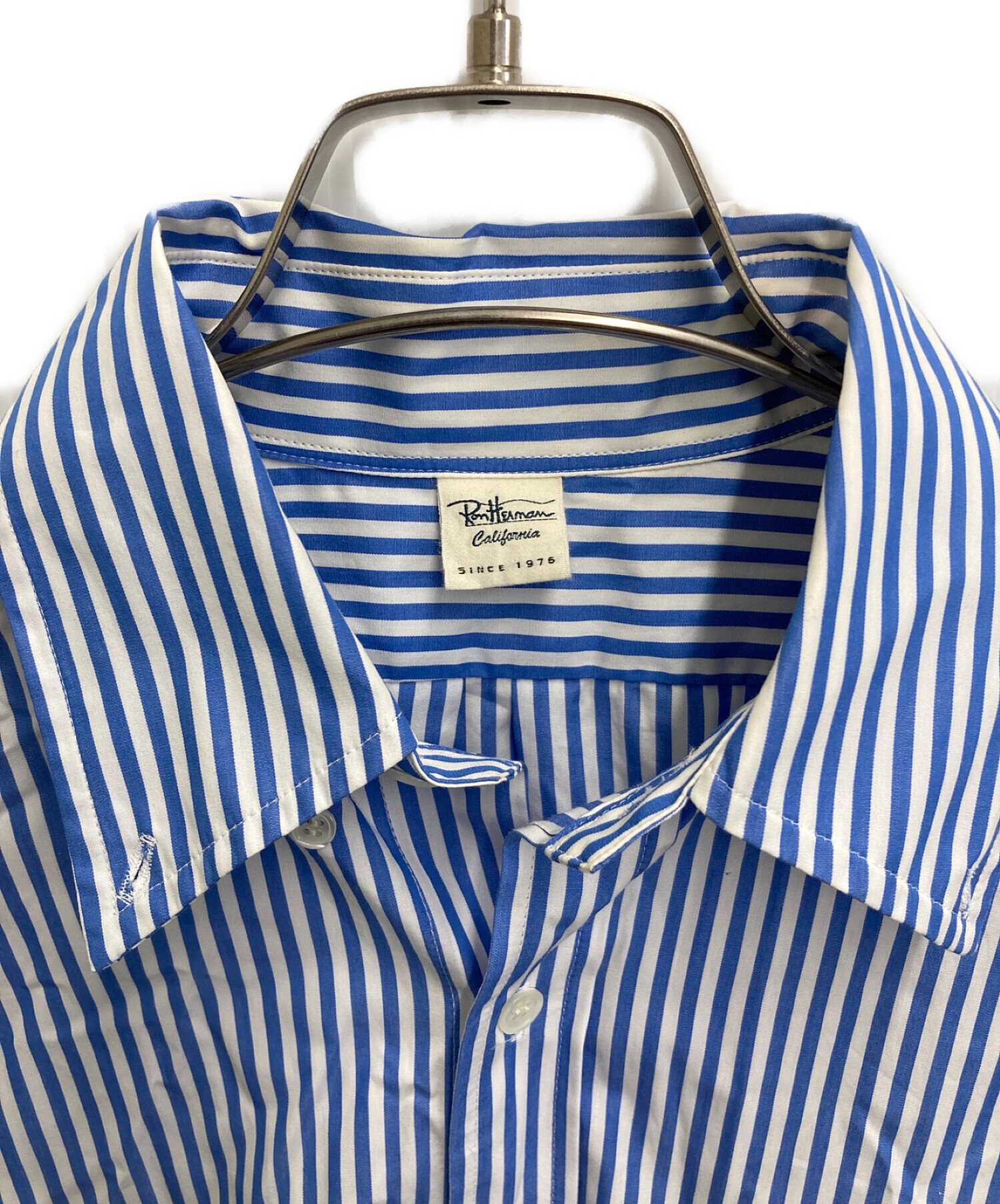 中古・古着通販】Ron Herman (ロンハーマン) Too Big Stripe Shirt ブルー×ホワイト サイズ:-｜ブランド・古着通販  トレファク公式【TREFAC FASHION】スマホサイト