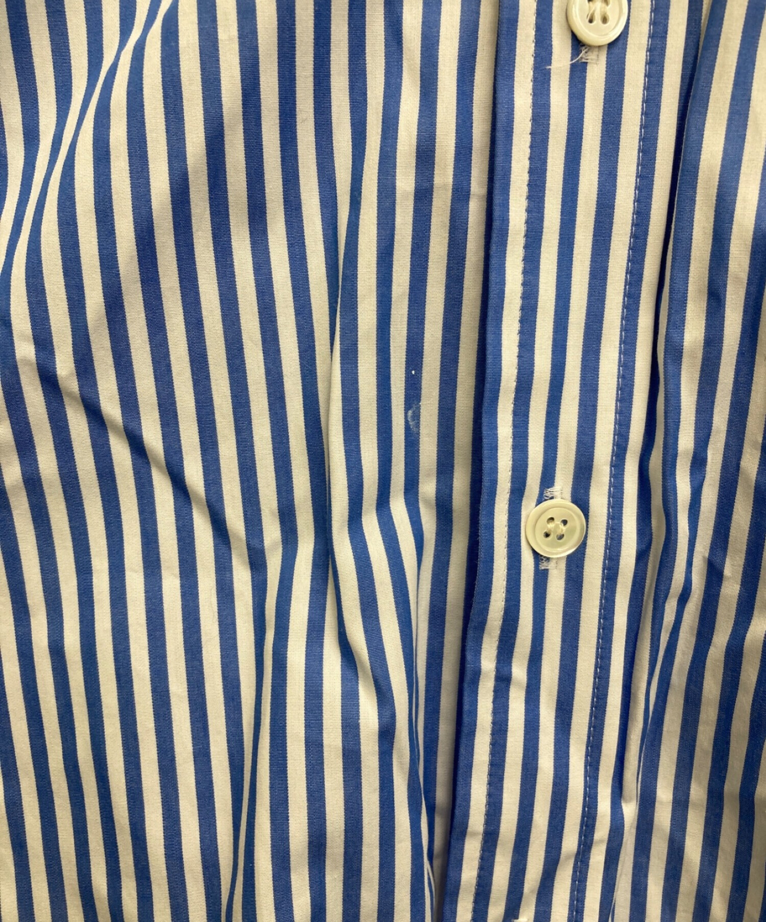 中古・古着通販】Ron Herman (ロンハーマン) Too Big Stripe Shirt ブルー×ホワイト サイズ:-｜ブランド・古着通販  トレファク公式【TREFAC FASHION】スマホサイト