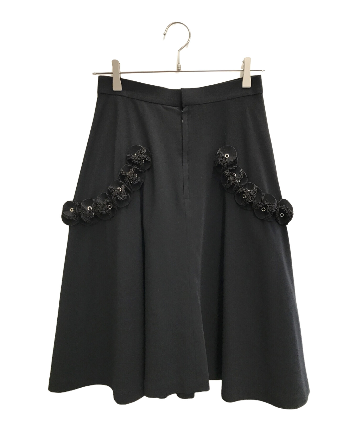 noir kei ninomiya (ノワール ケイ ニノミヤ) フラワーデザインスカート ブラック サイズ:S