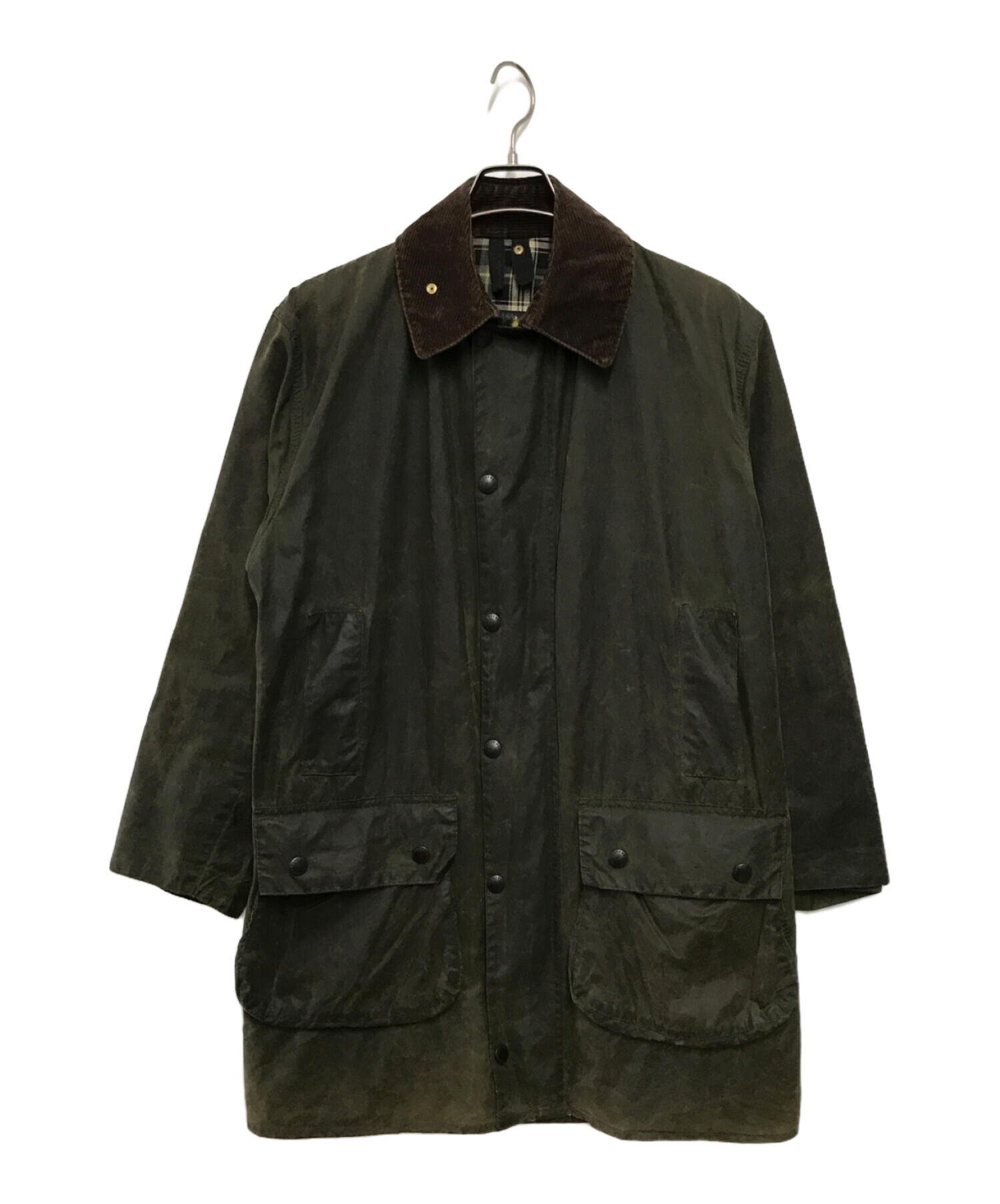 中古・古着通販】Barbour (バブアー) BORDER オイルドコート オリーブ サイズ:SIZE C38/97CM｜ブランド・古着通販  トレファク公式【TREFAC FASHION】スマホサイト