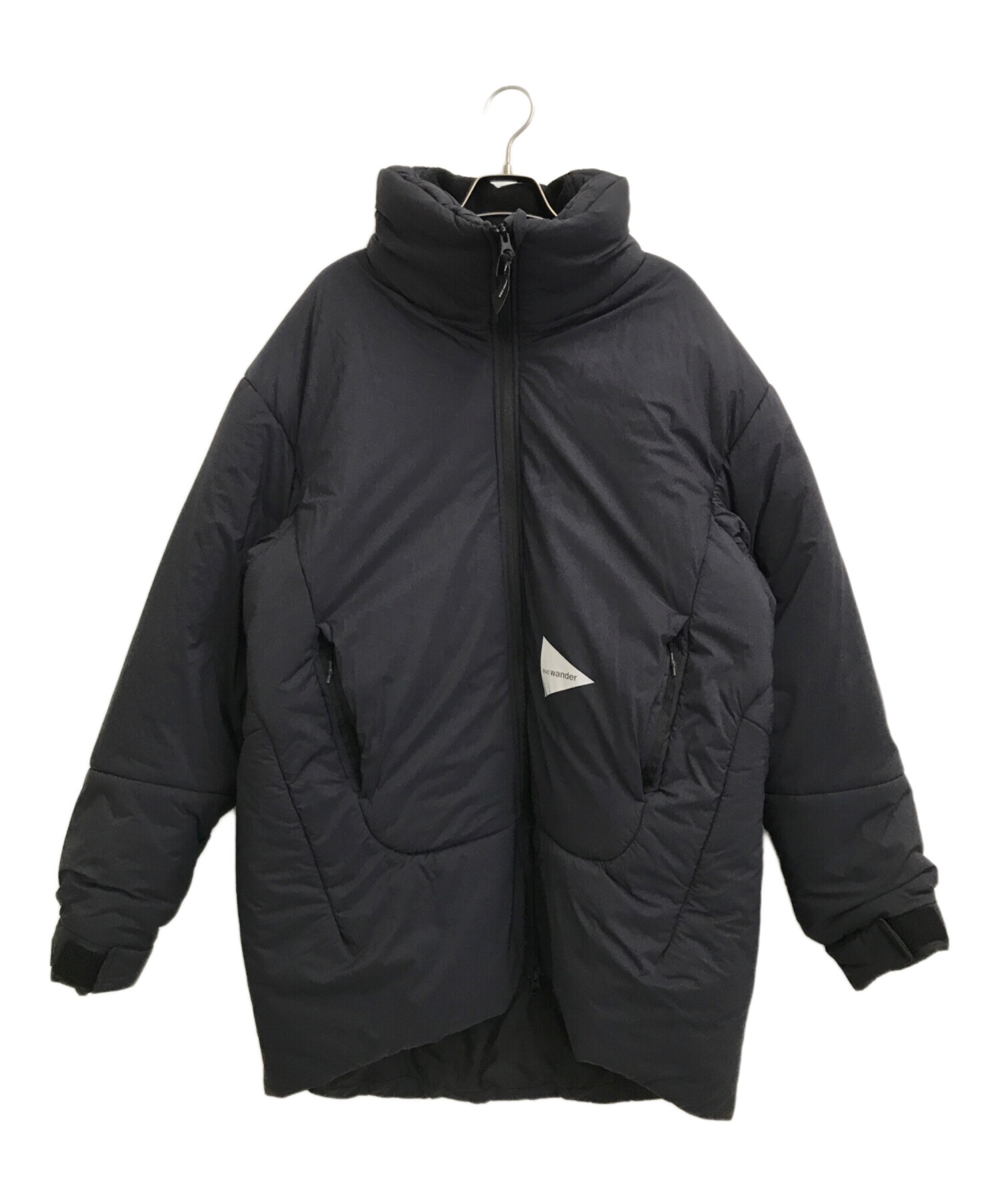 and wander (アンドワンダー) top fleece coat ブラック サイズ:L/XL