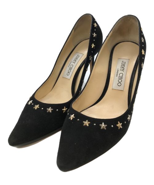 中古・古着通販】JIMMY CHOO (ジミーチュウ) スタースタッズパンプス ブラック サイズ:37.5｜ブランド・古着通販  トレファク公式【TREFAC FASHION】スマホサイト