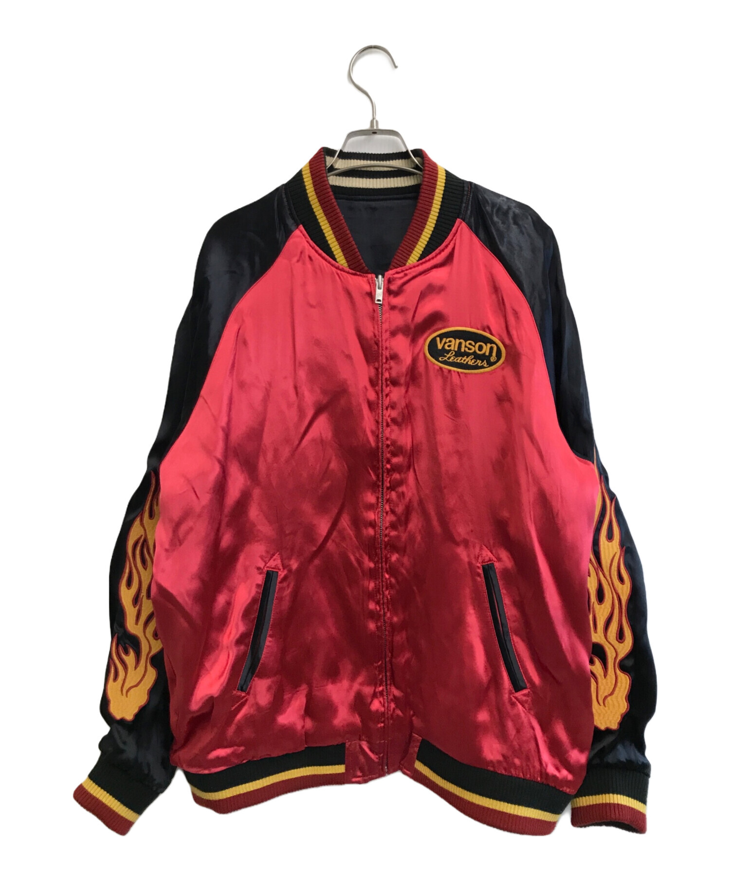 中古・古着通販】VANSON (バンソン) リバーシブルスカジャン レッド×ブラック サイズ:SIZE XL｜ブランド・古着通販  トレファク公式【TREFAC FASHION】スマホサイト