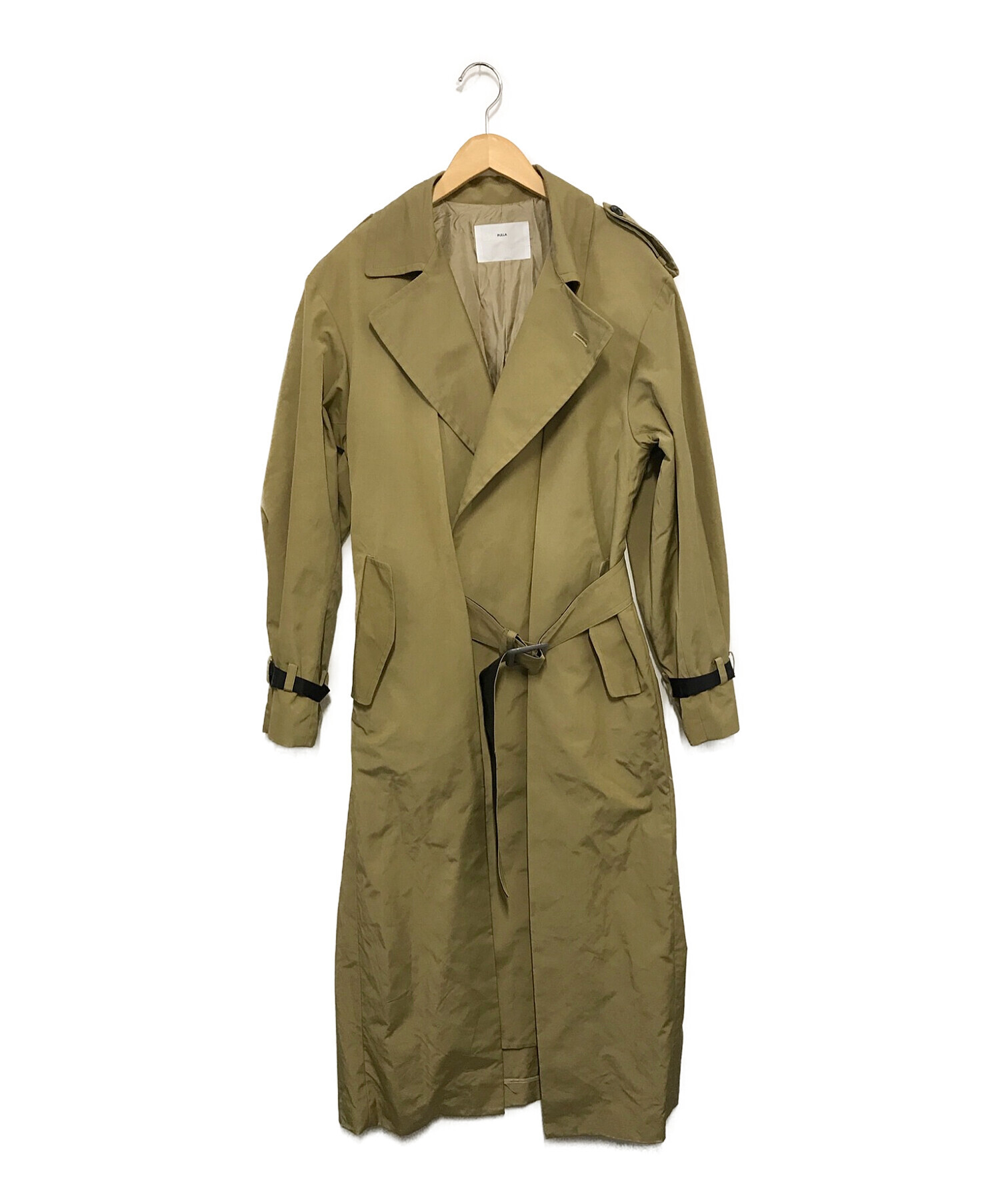 TOGA PULLA (トーガ プルラ) Polyester OX coat カーキ サイズ:40