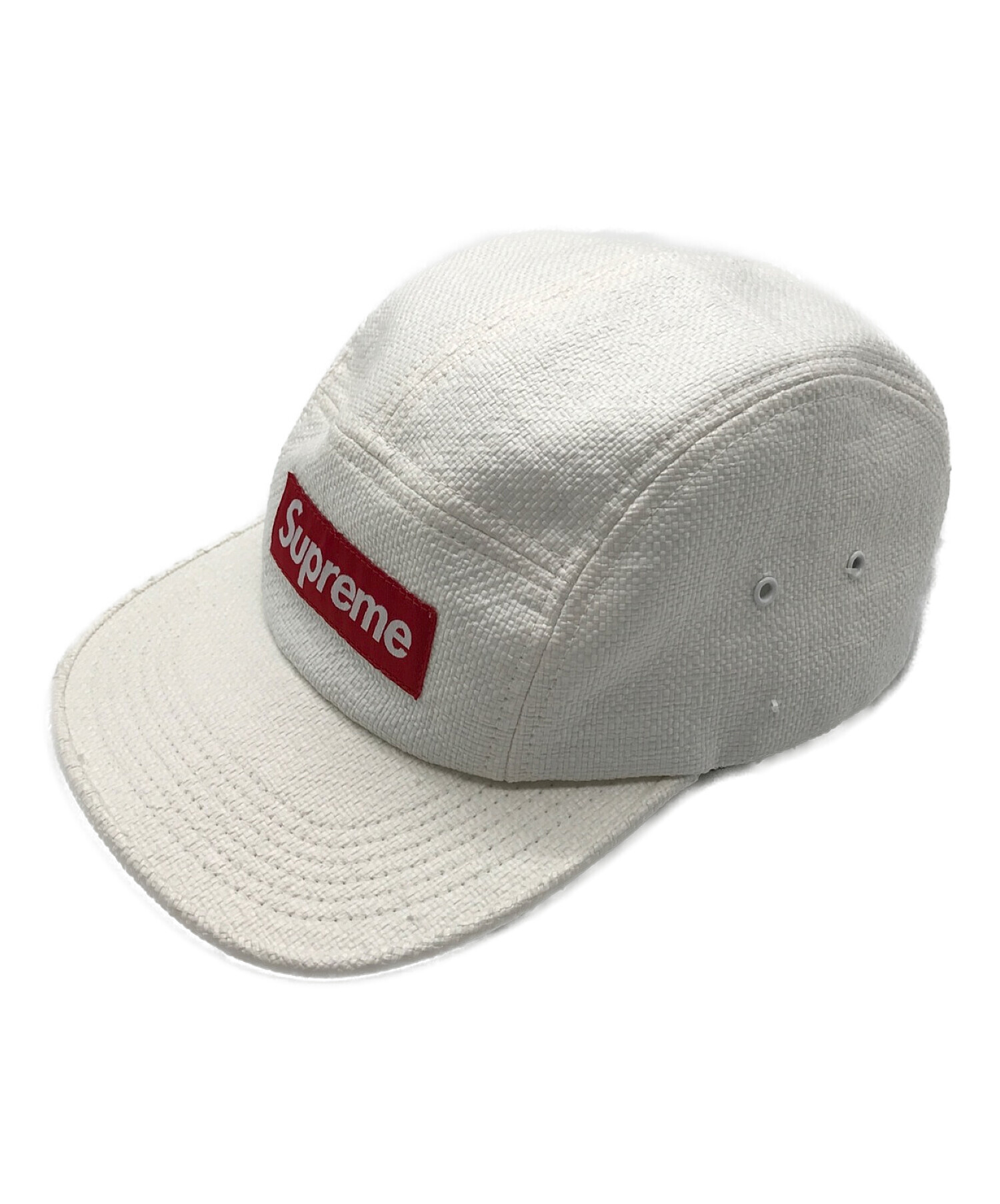 SUPREME (シュプリーム) Raffia Camp Cap ホワイト