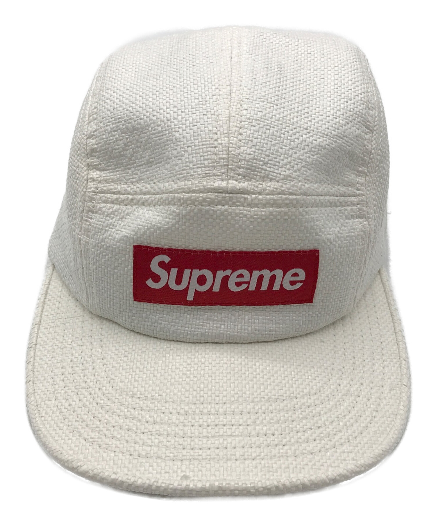 中古・古着通販】SUPREME (シュプリーム) Raffia Camp Cap ホワイト