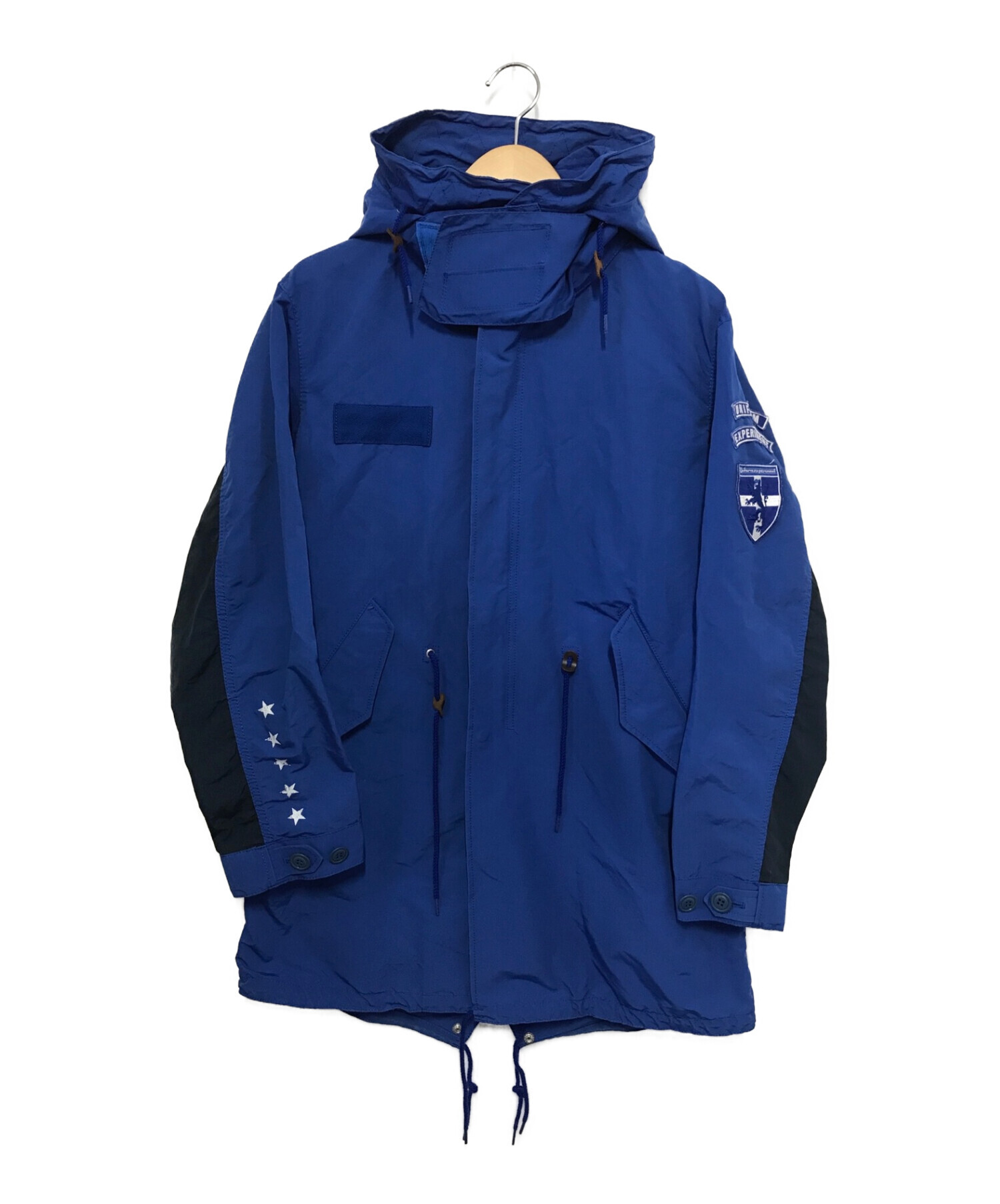 uniform experiment (ユニフォームエクスペリメント) SLEEVE PANEL MODS COAT ブルー サイズ:2