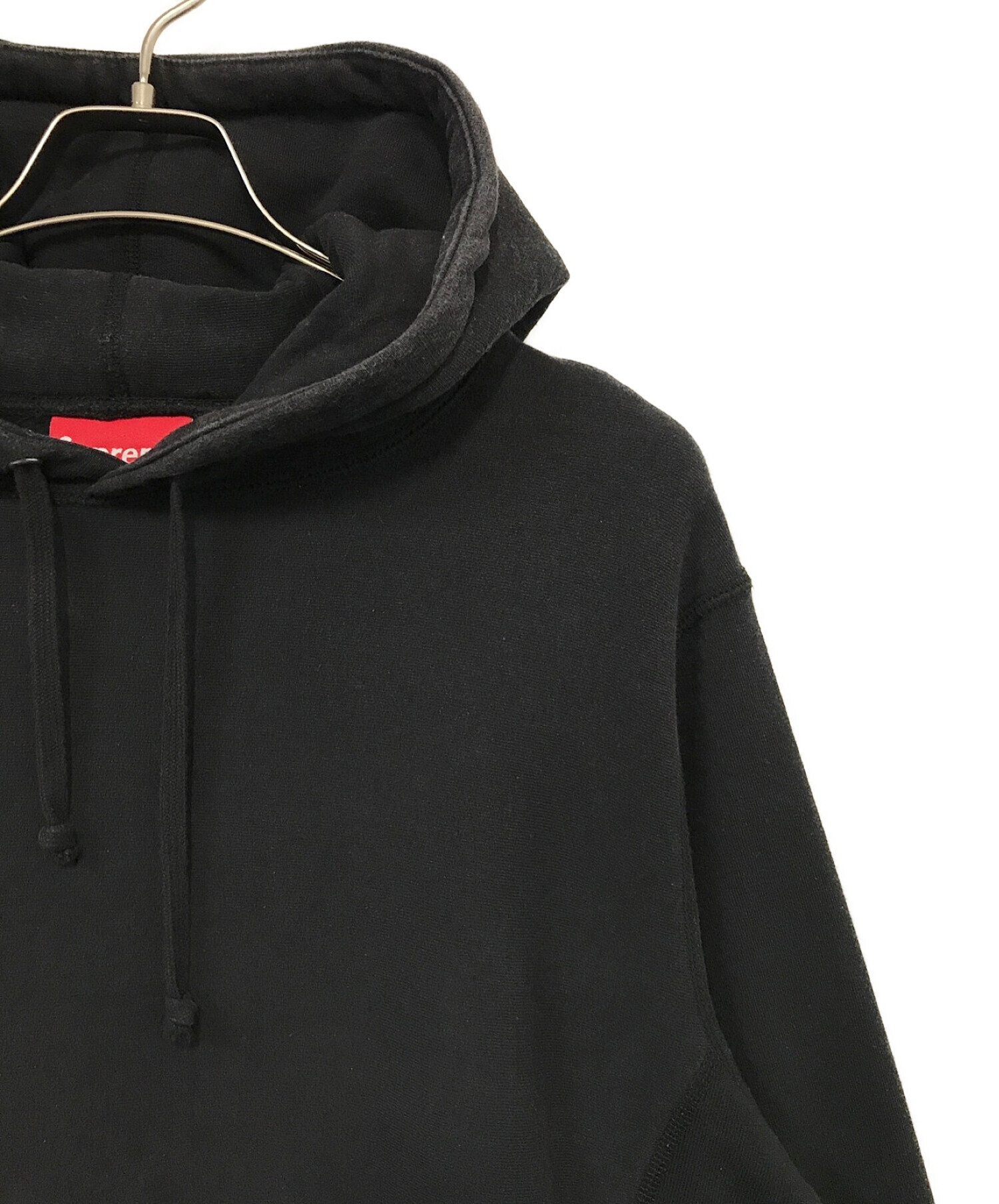SUPREME (シュプリーム) Sleeve Embroidery Hooded Sweatshirt（プルオーバーパーカー） ブラック サイズ:M