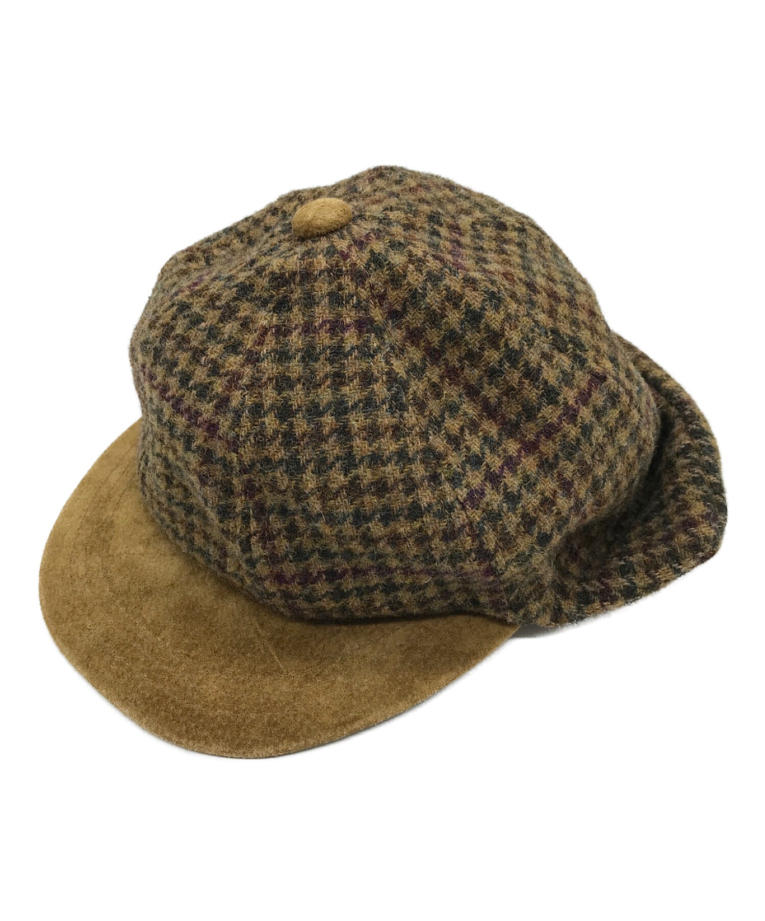 HENDER SCHEME (エンダースキーマ) tweed ear cap ブラウン サイズ:FREE