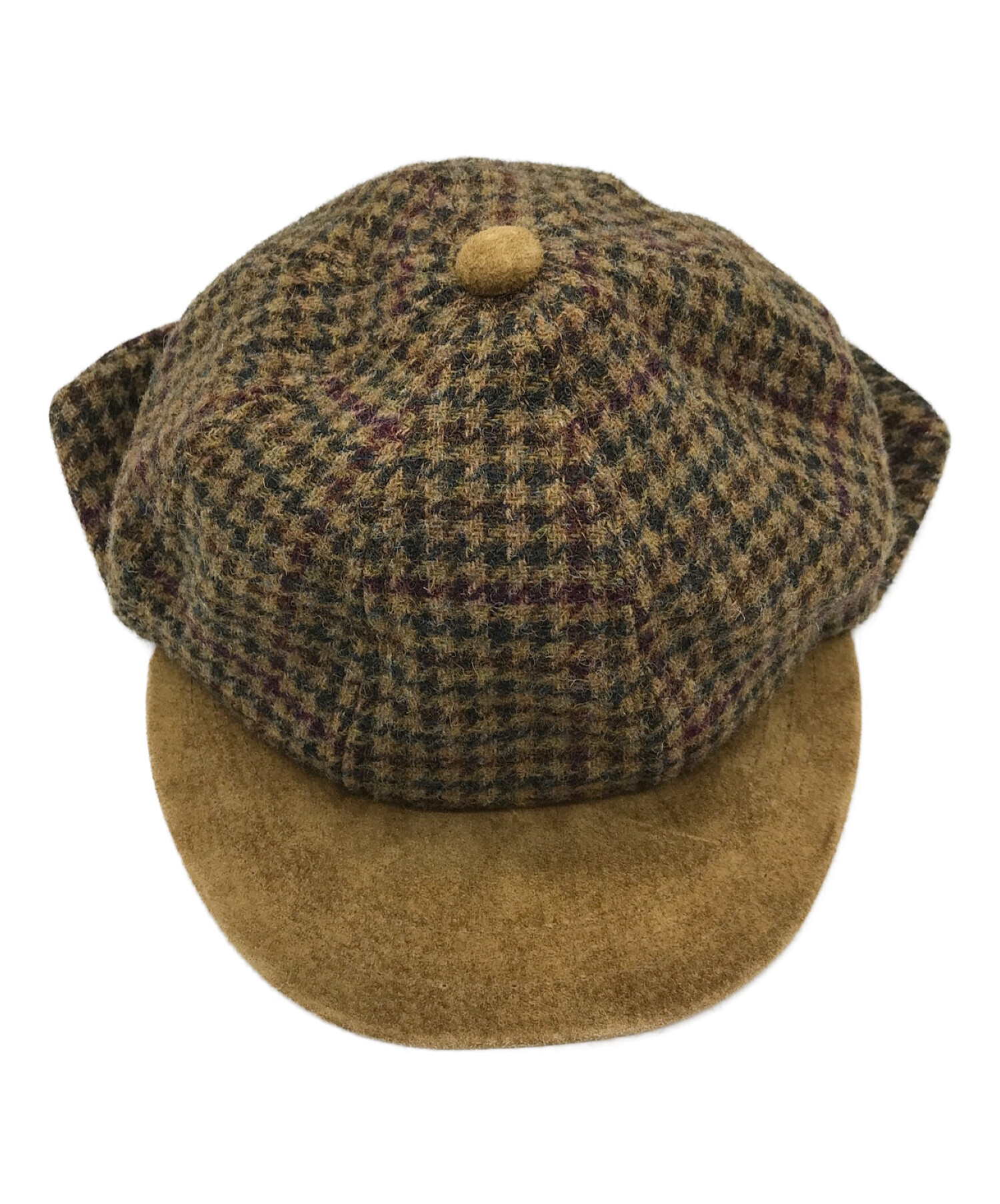 HENDER SCHEME (エンダースキーマ) tweed ear cap ブラウン サイズ:FREE