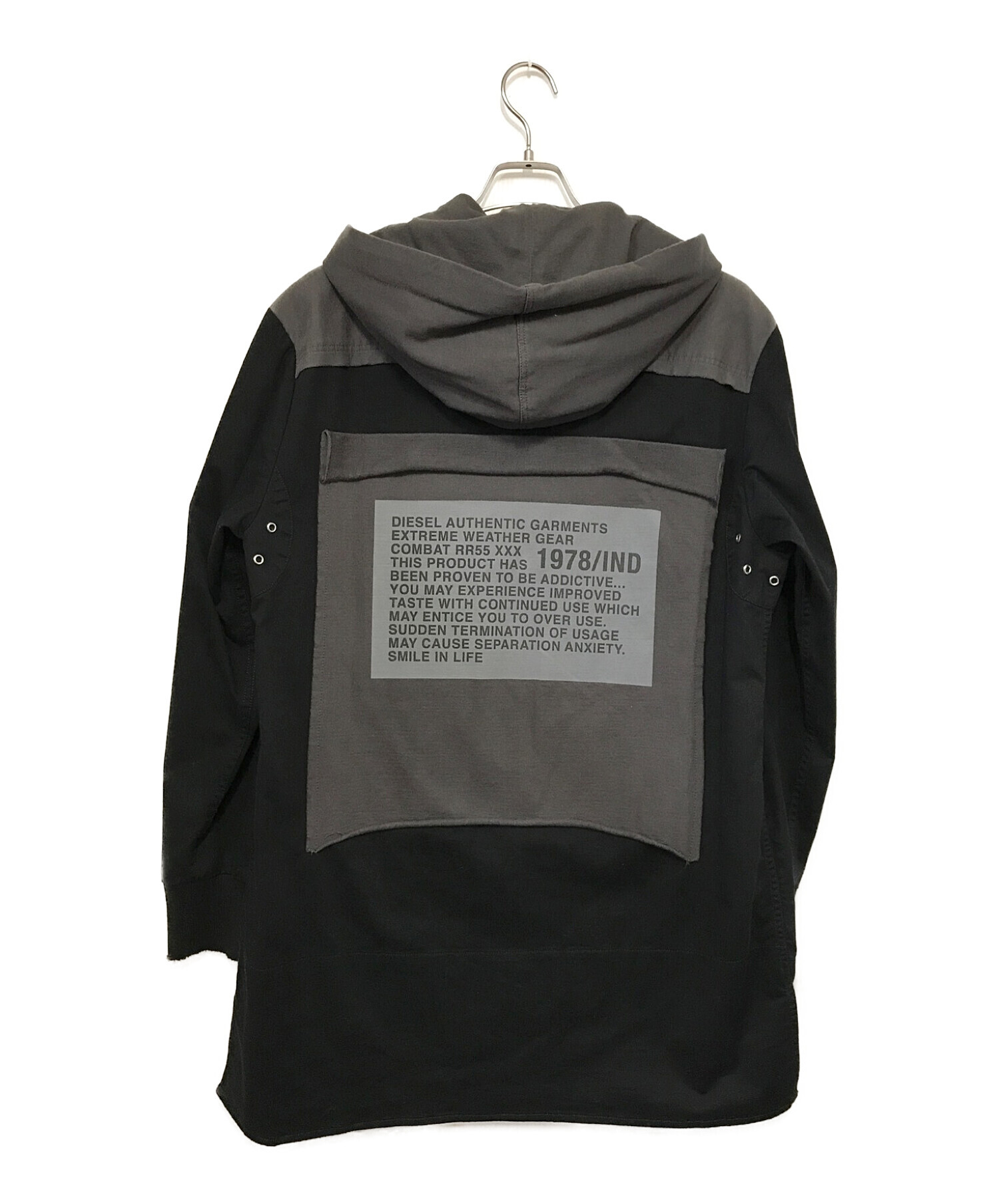 DIESEL (ディーゼル) フーデッドジャケット ブラック サイズ:S